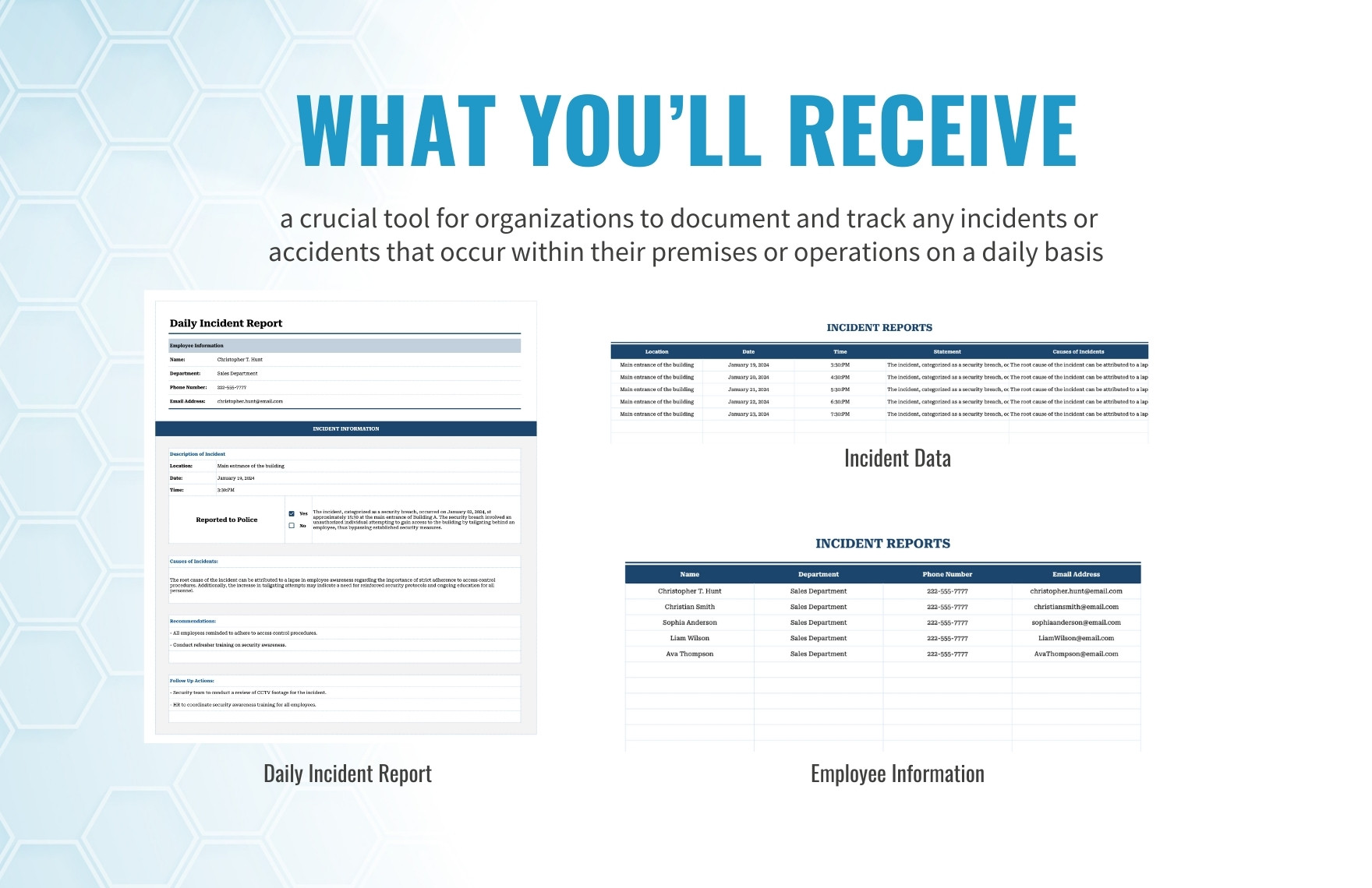 Daily Incident Report Template