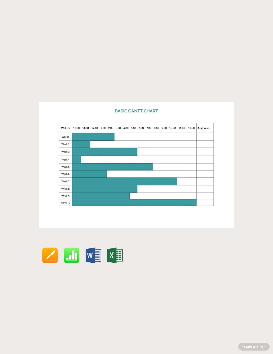 Basic Gantt Chart Template