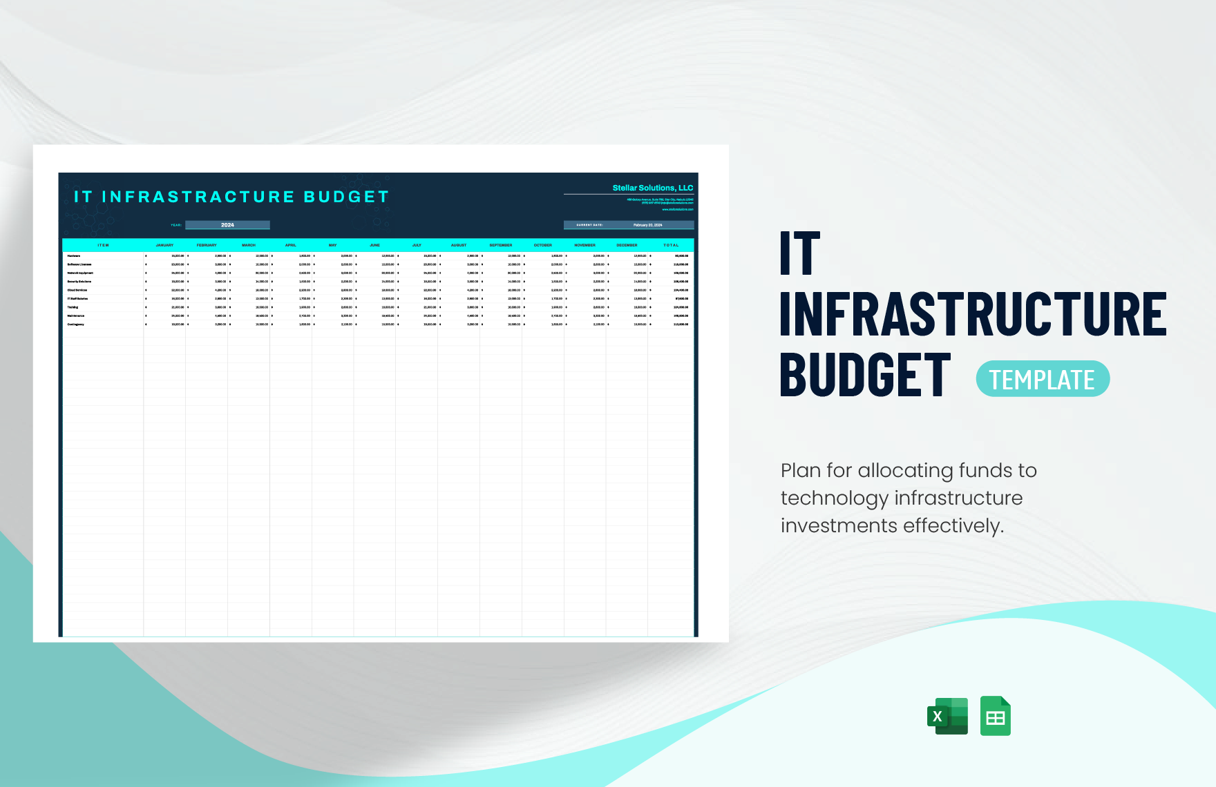 IT Infrastructure Budget Template