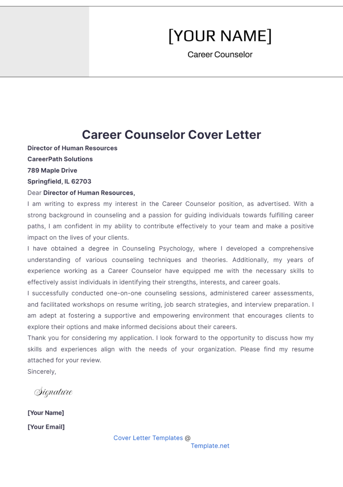 Page 2 FREE Cover Letter Templates & Examples - Edit Online & Download ...