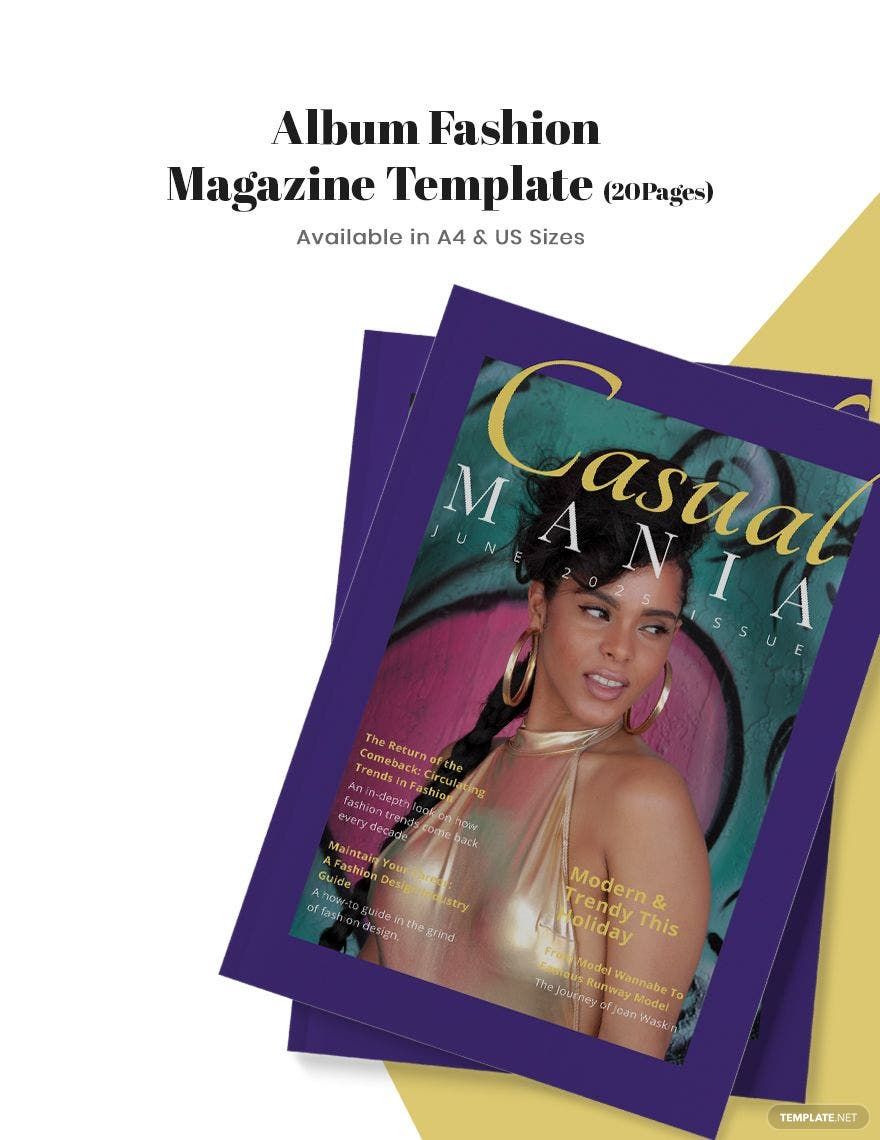 Album Fashion Magazine Template