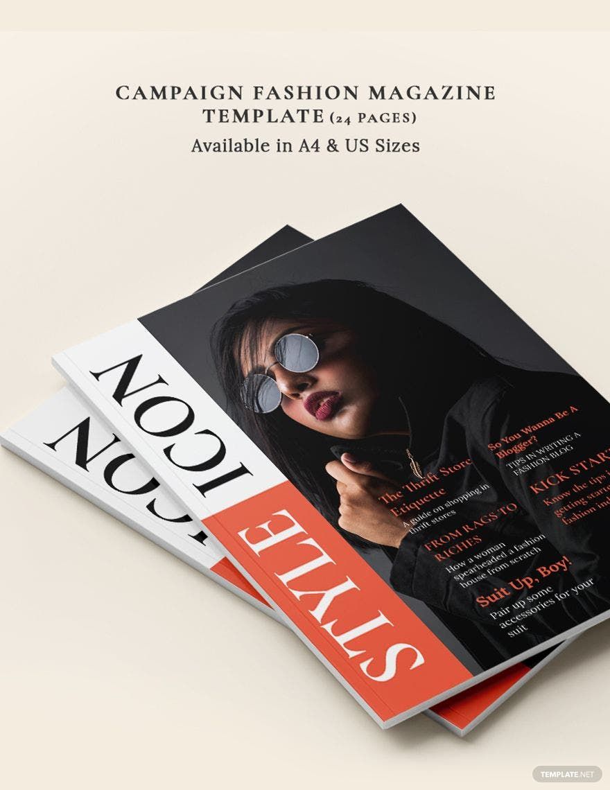 Campaign Fashion Magazine Template