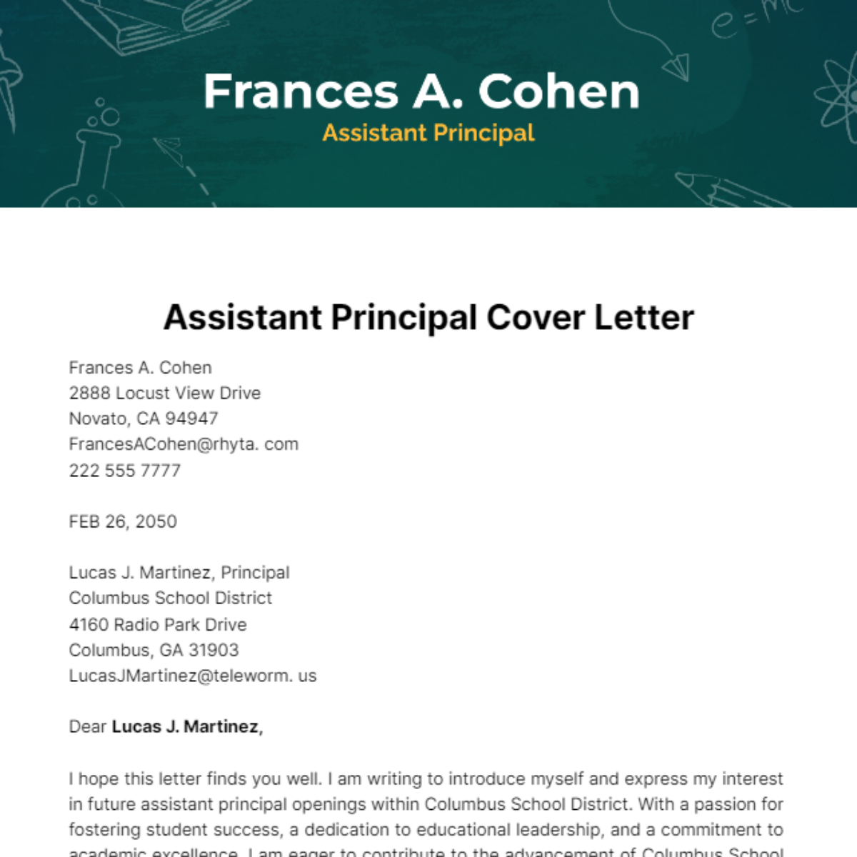 Duty Manager Cover Letter Template - Edit Online & Download Example ...