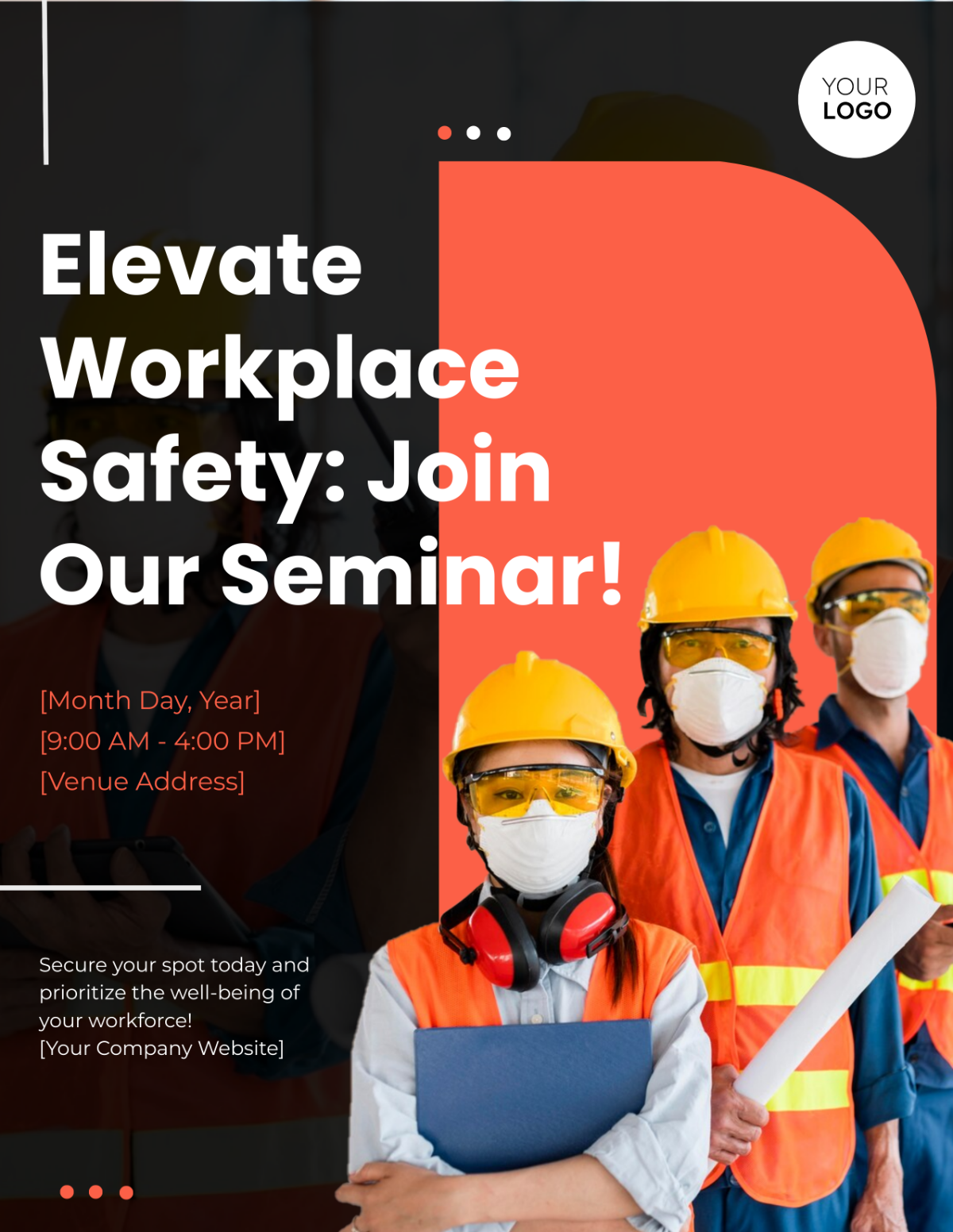 Free Workplace Safety and Health Seminar Flyer Template - Edit Online ...