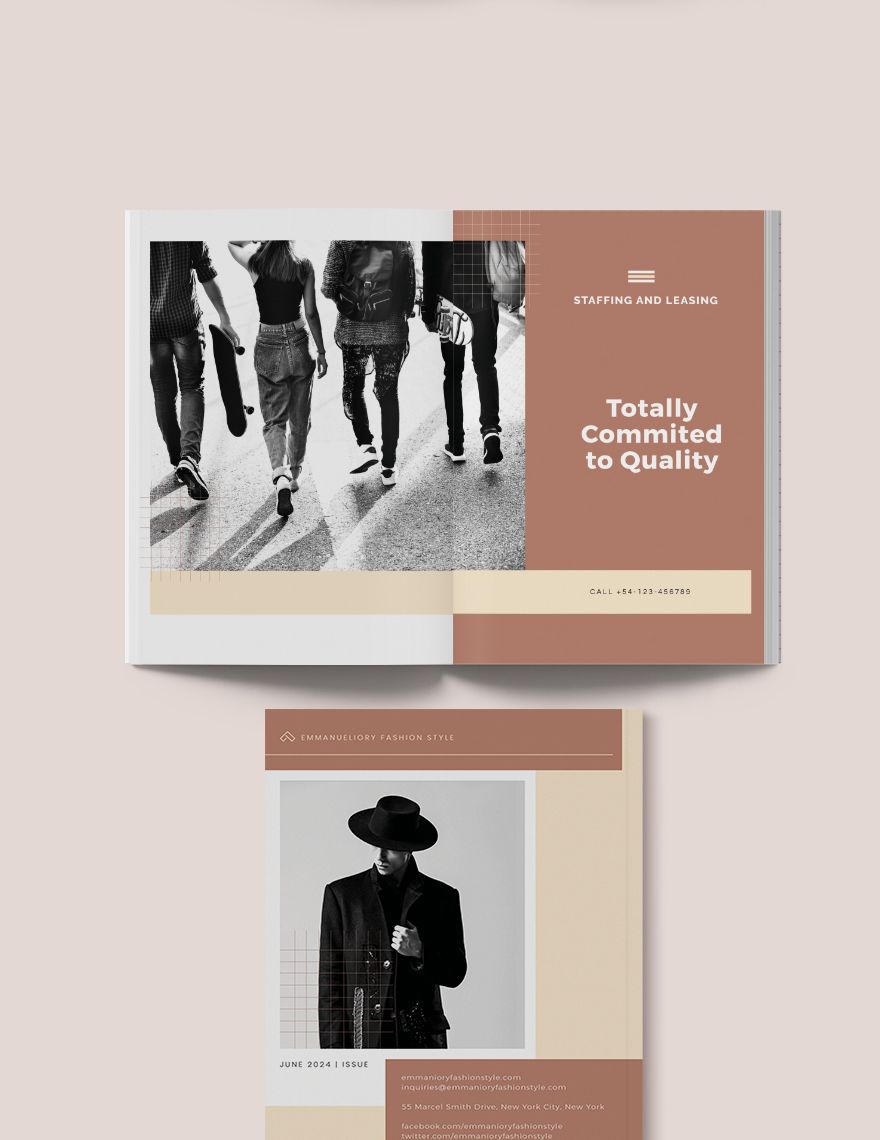 Fashion Magazine Cover Template