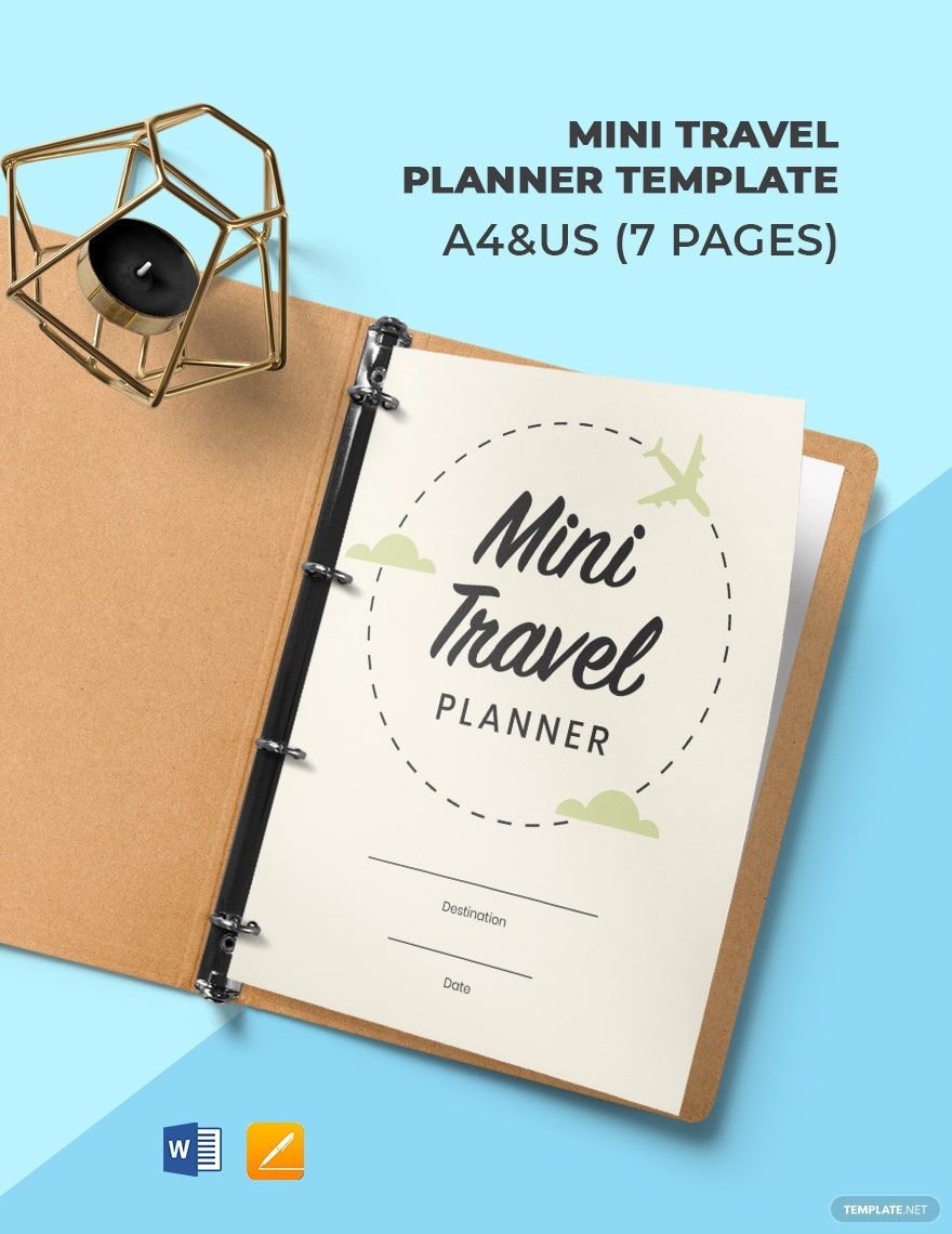 Mini Travel Planner Template in Pages, Word, Google Docs, PDF - Download | Template.net