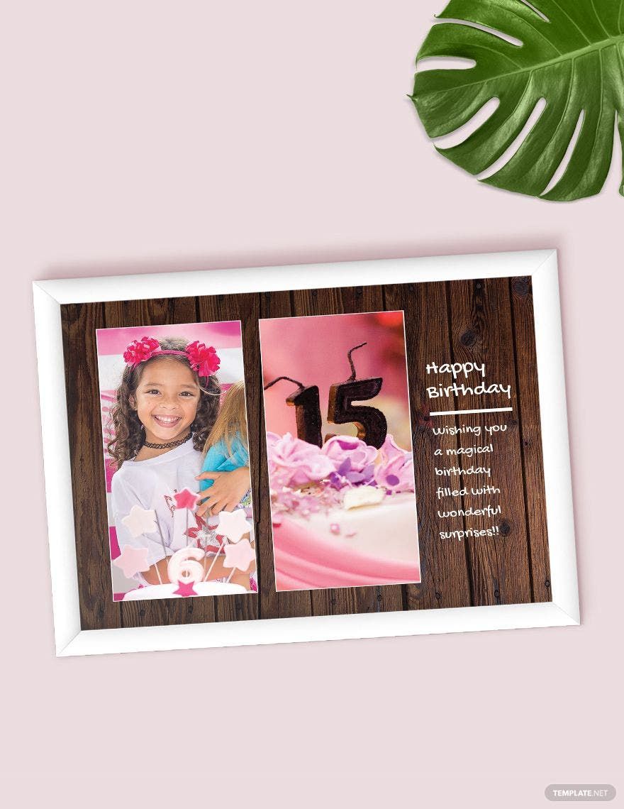 Birthday Photo Frame Template in PSD, Word - Download | Template.net