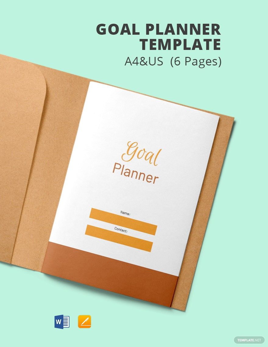 Goal Planner Template in Word, Pages, Google Docs, PDF - Download | Template.net