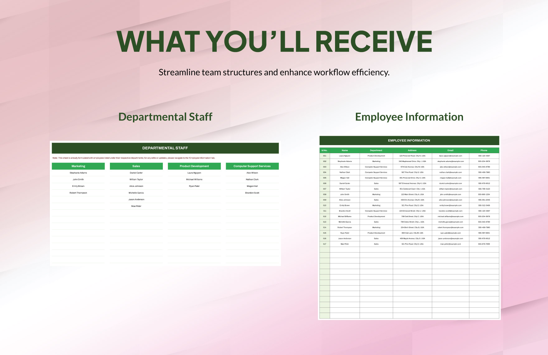 Modern Organizational Chart Template