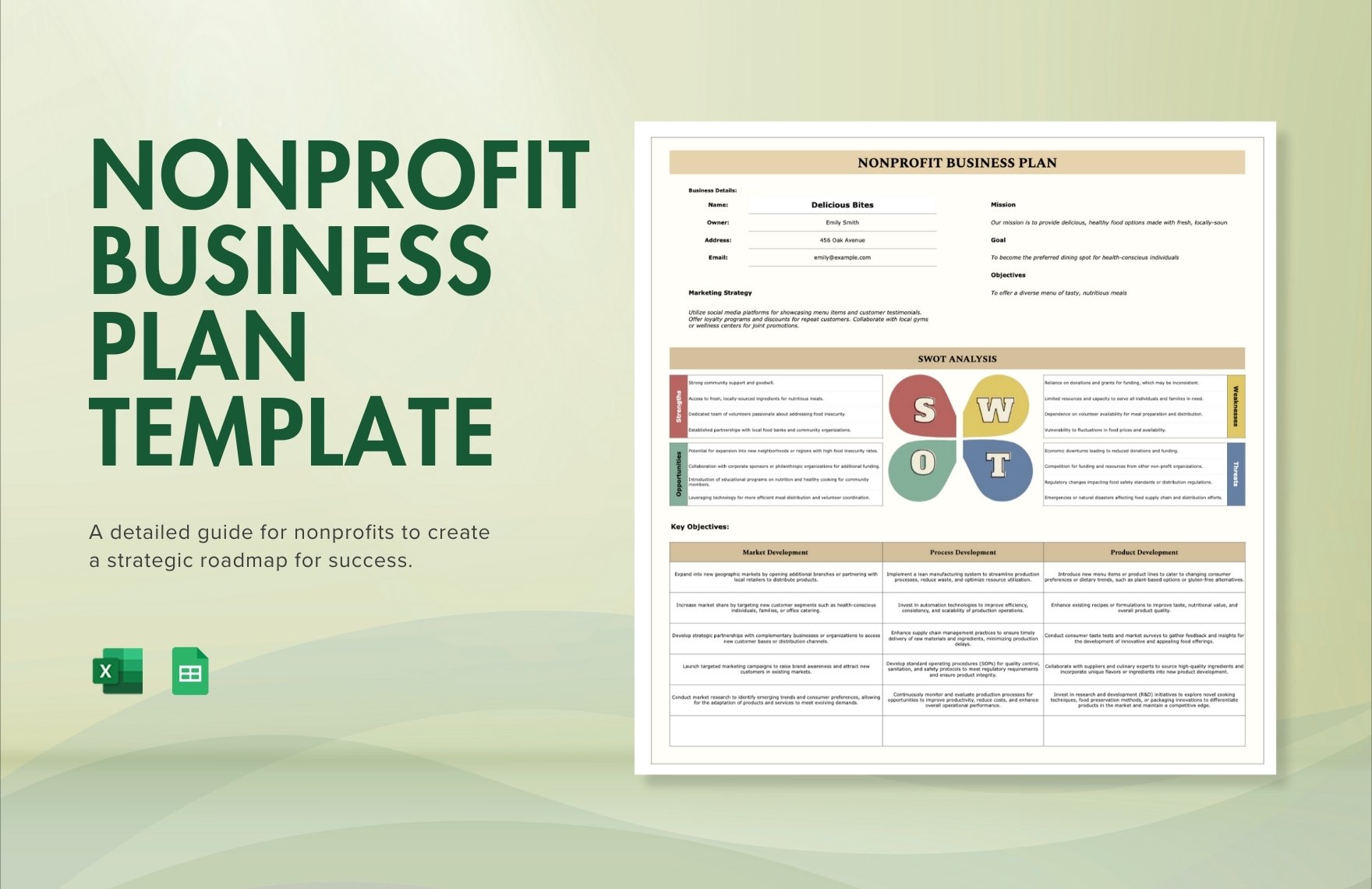 Nonprofit Business Plan Template