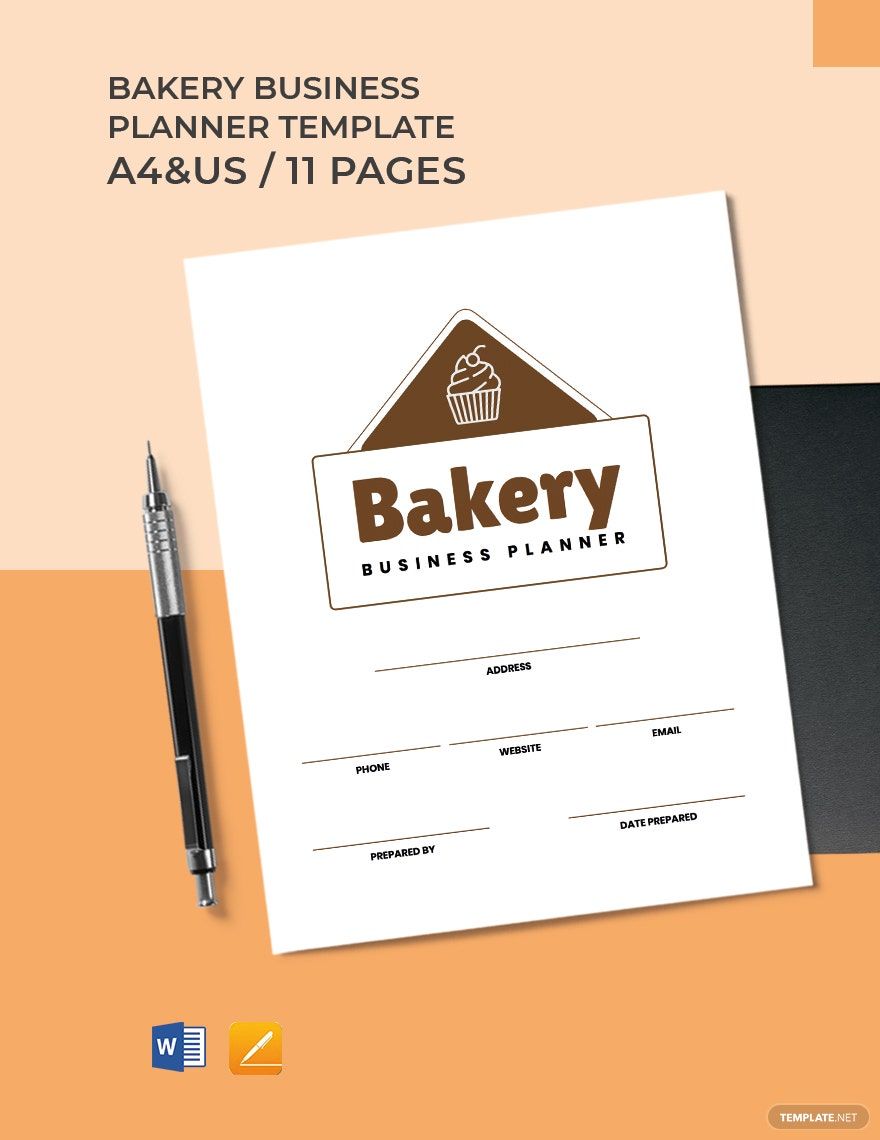 Bakery Business Planner Template in Pages, Word, Google Docs, PDF - Download | Template.net