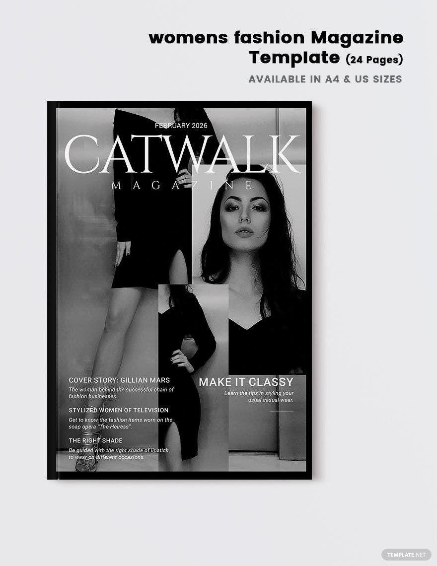 Women's fashion Magazine Template