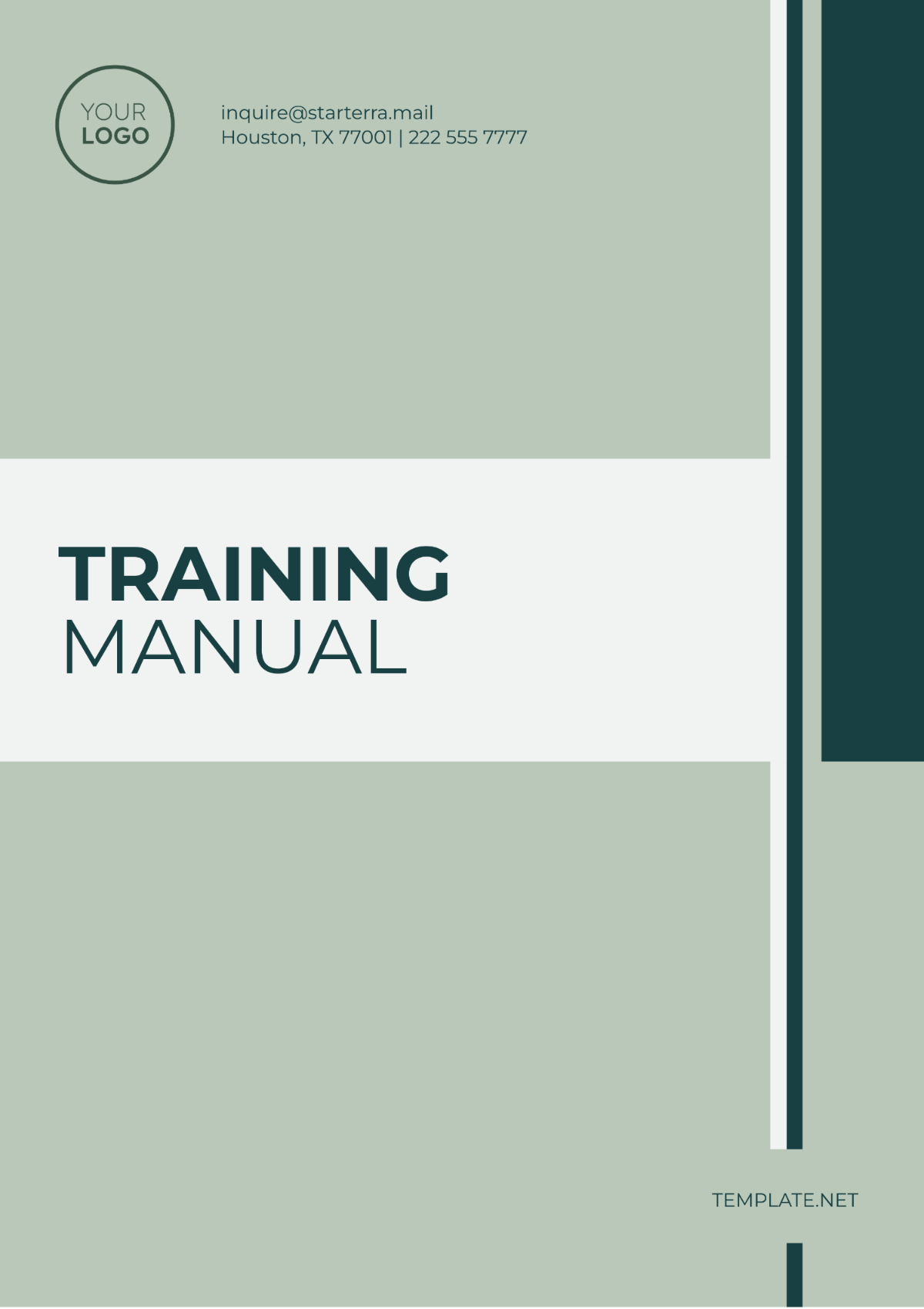 Professional Training Manual Template - Edit Online & Download