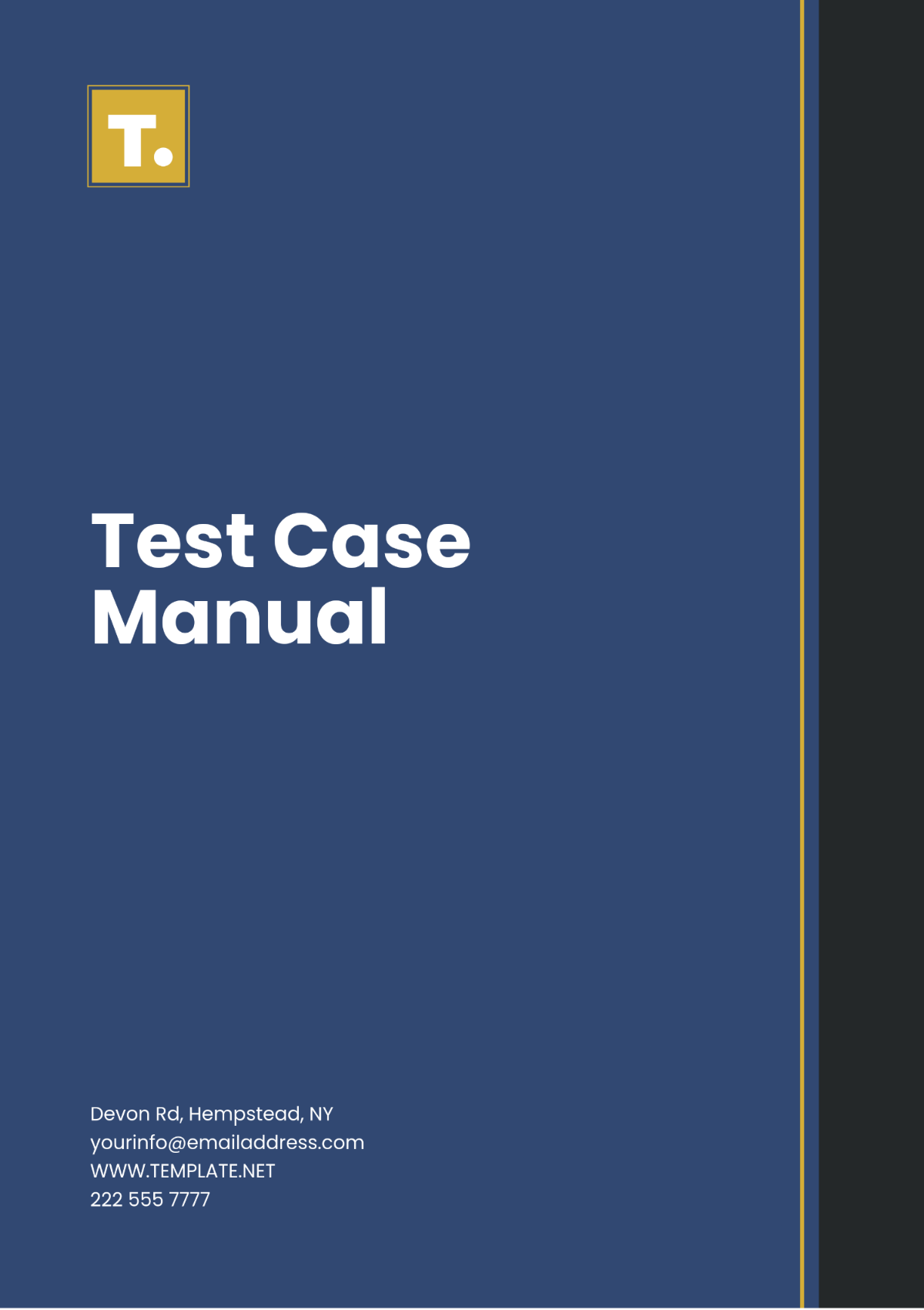 Test Case Manual Template - Edit Online & Download