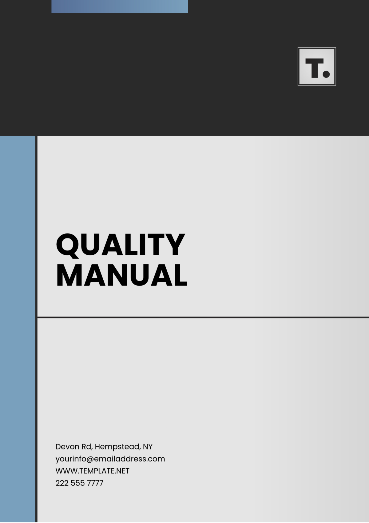 Quality Manual Template - Edit Online & Download