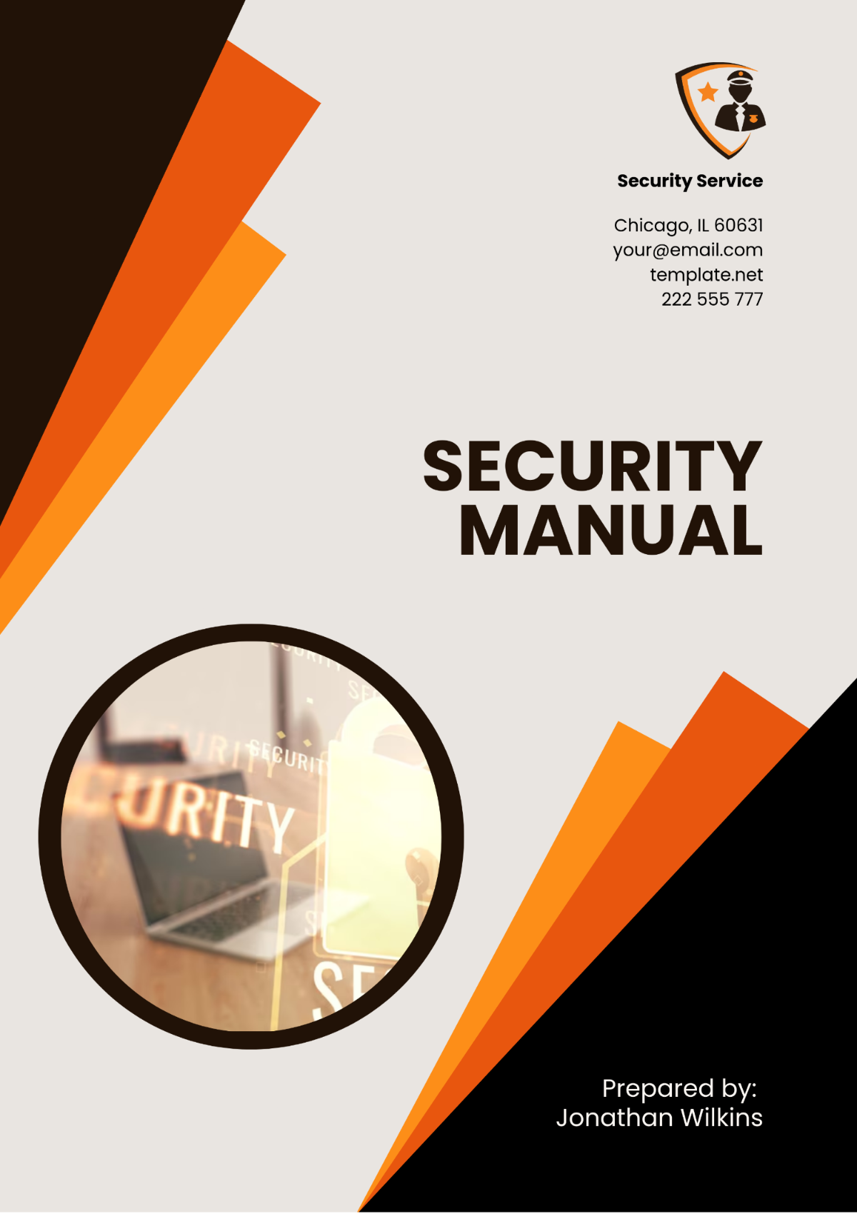 Security Manual Template - Edit Online & Download