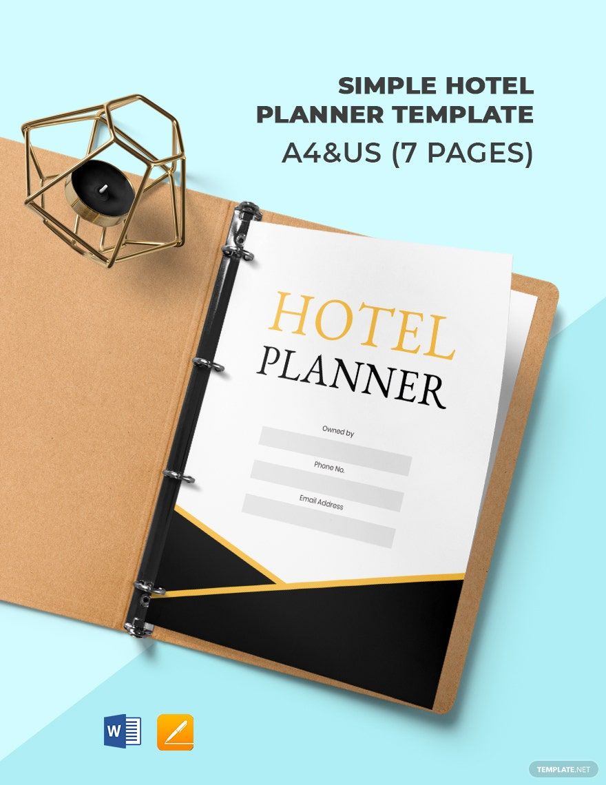 Simple Hotel Planner Template