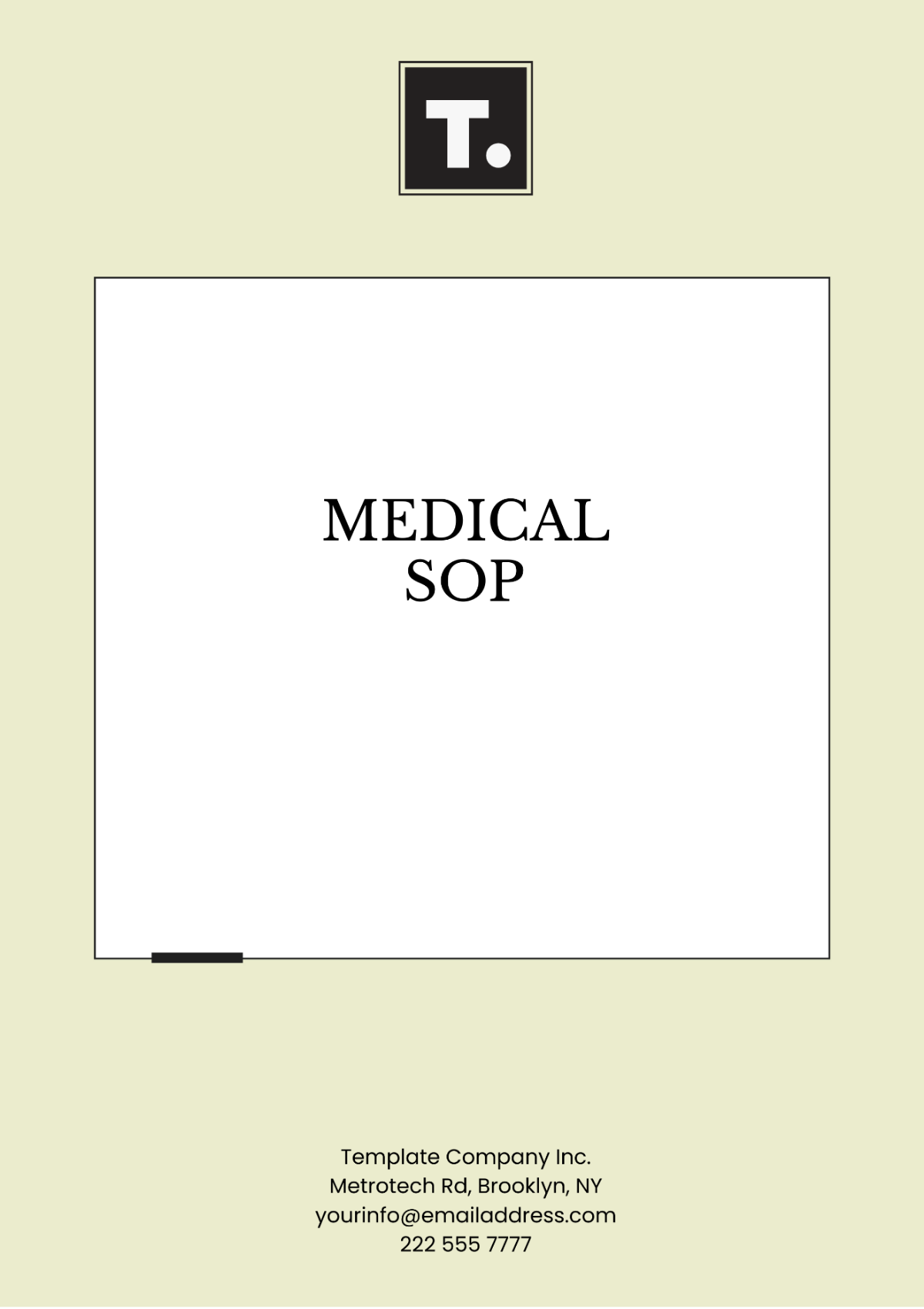 Medical SOP Template - Edit Online & Download