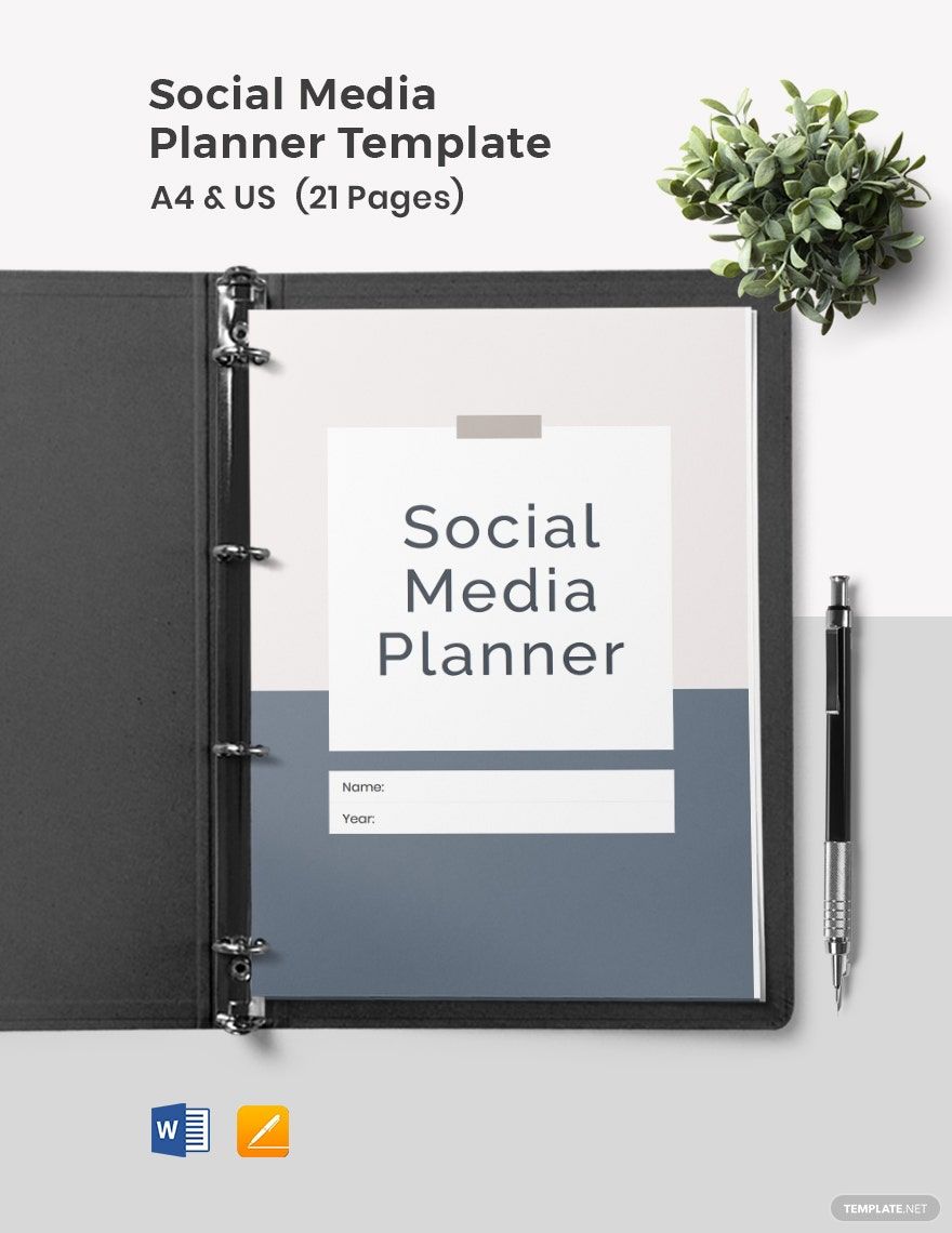 Weekly Social Media Planner Template in Apple Pages, Word, Google Docs, PDF - Download | Template.net