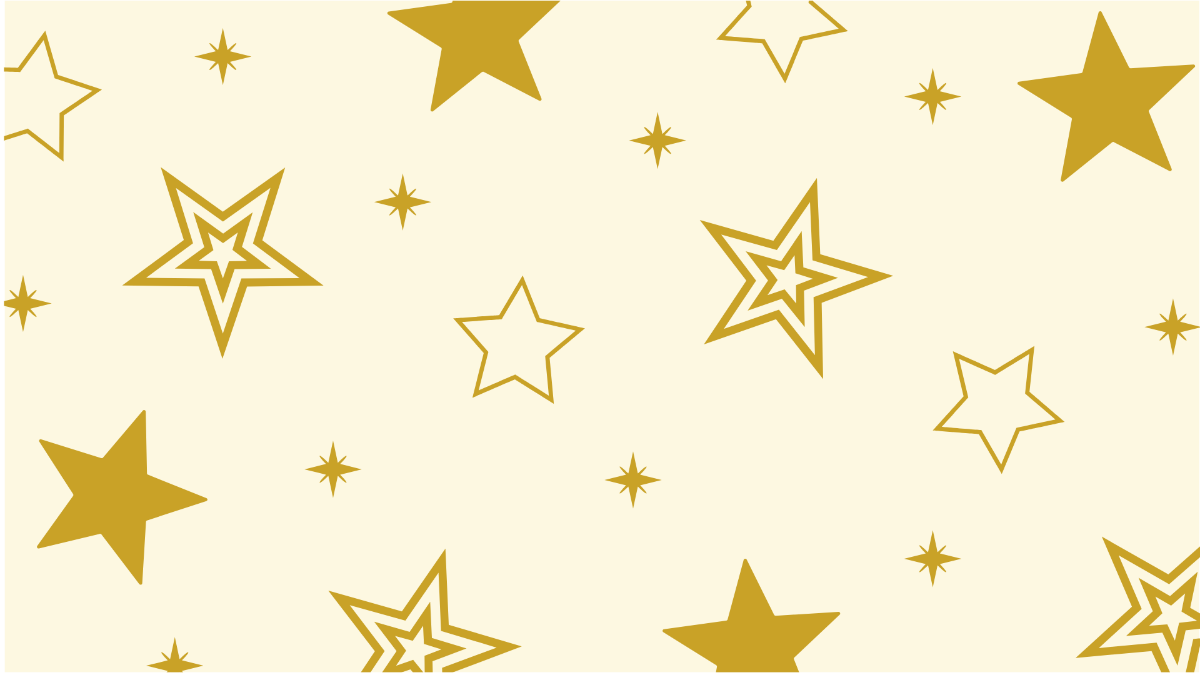 Free Gold Star Pattern  Template