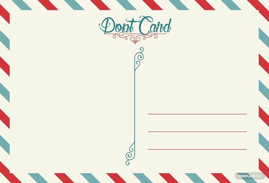 Blank Postcard Template