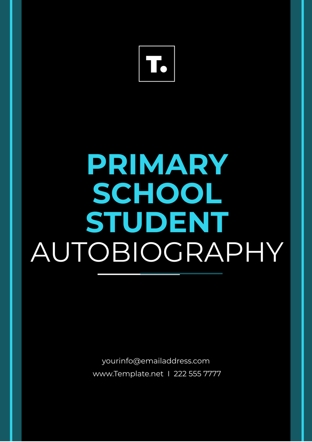 Primary School Student Autobiography Template - Edit Online & Download