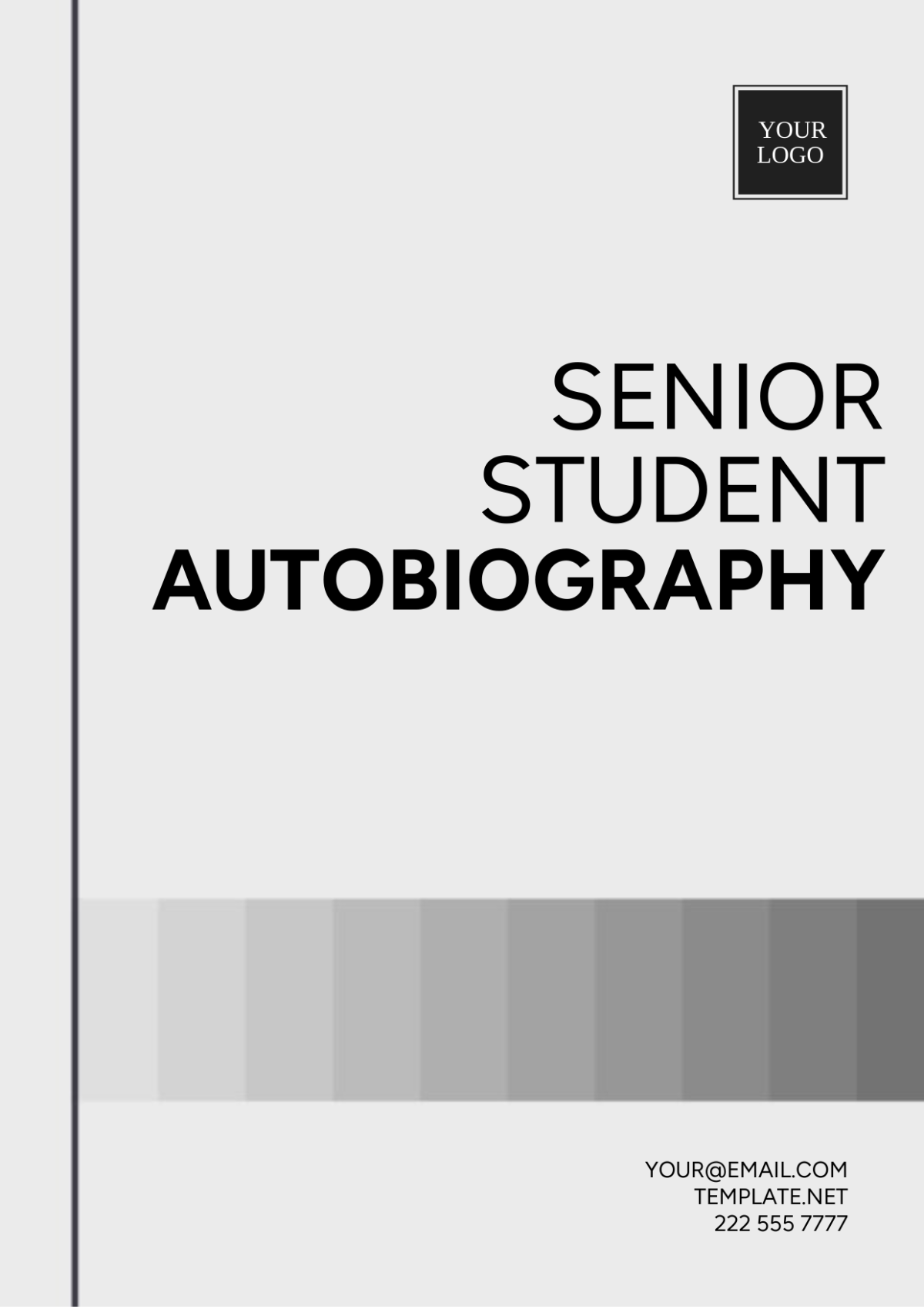 Senior Student Autobiography Template - Edit Online & Download