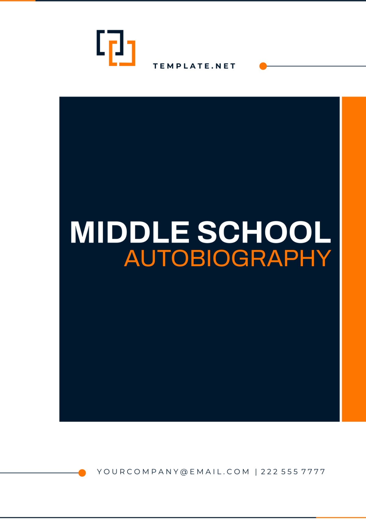 Middle School Autobiography Template - Edit Online & Download