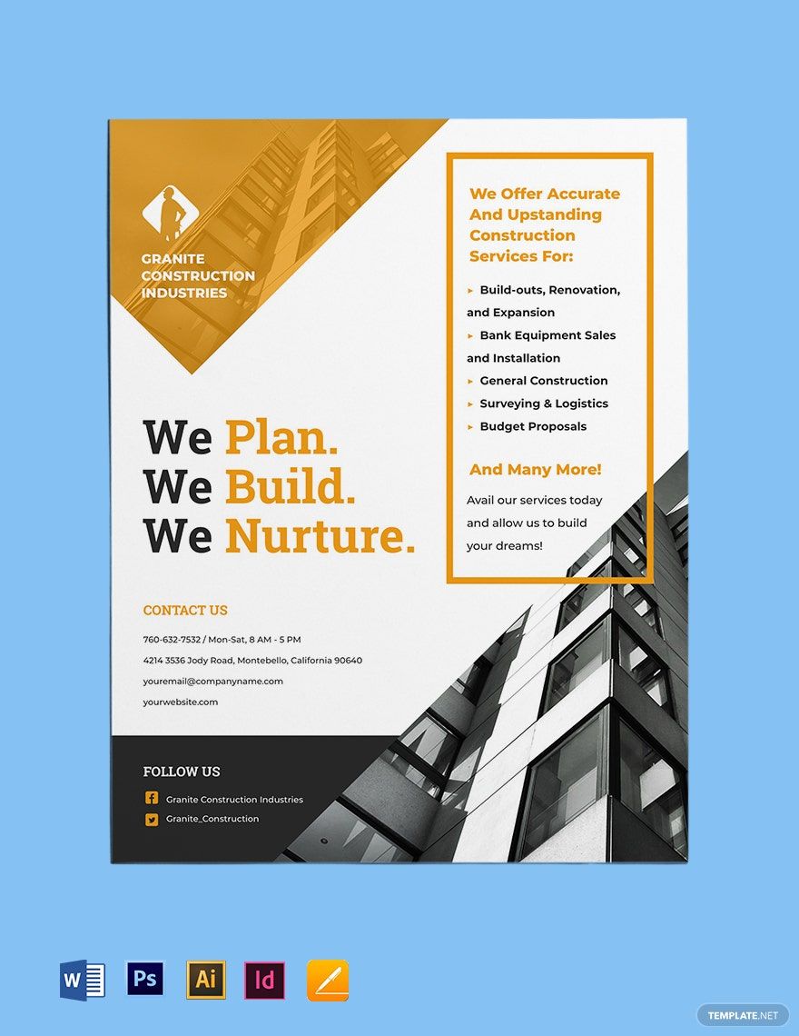 Construction & Renovation Flyer Template