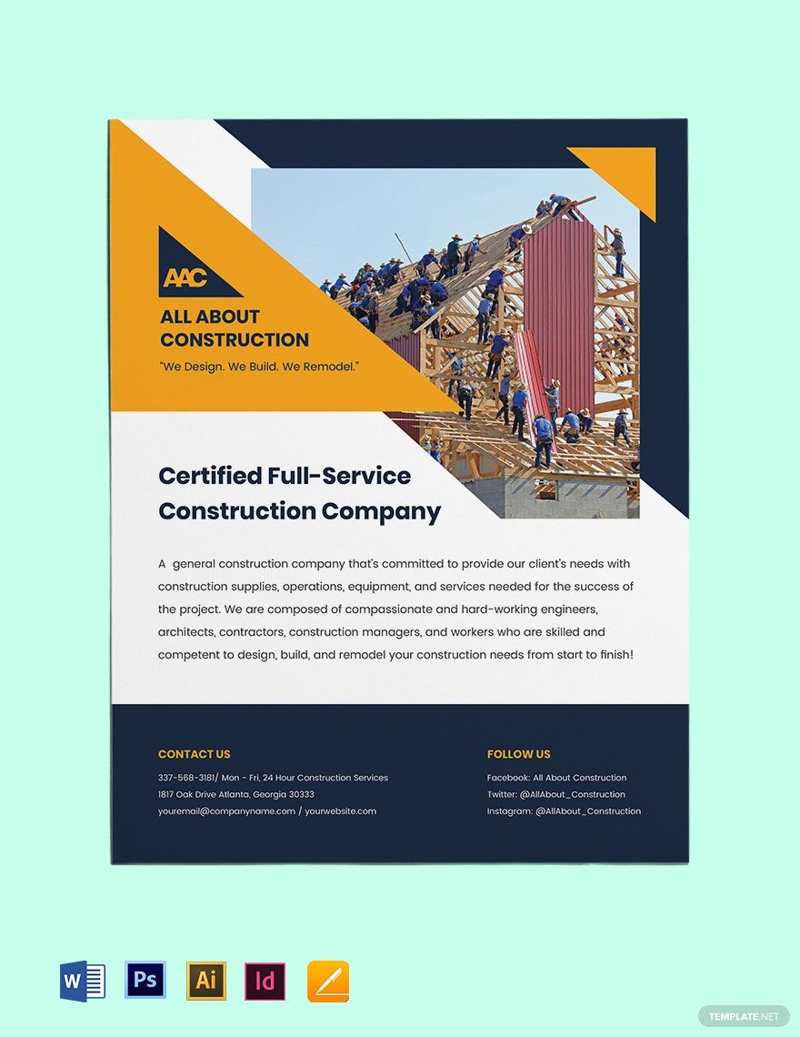 General Construction Flyer Template