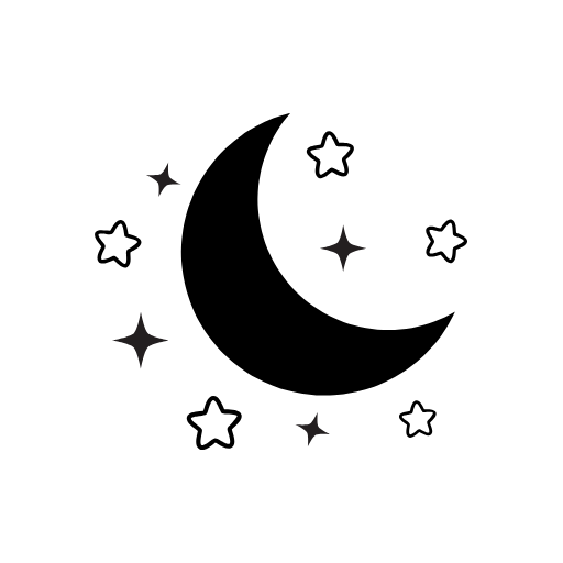 Free Moon Night Star Template