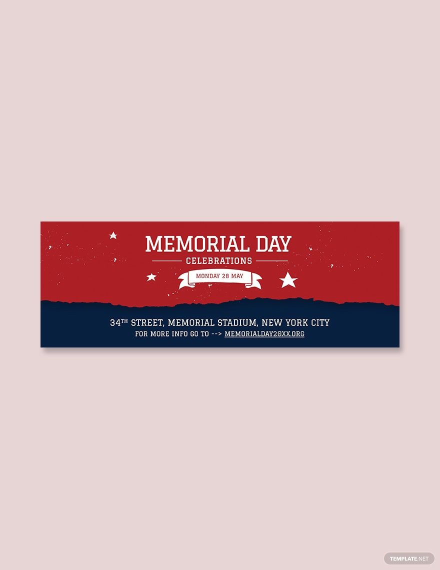 Memorial Day Tumblr Banner Template