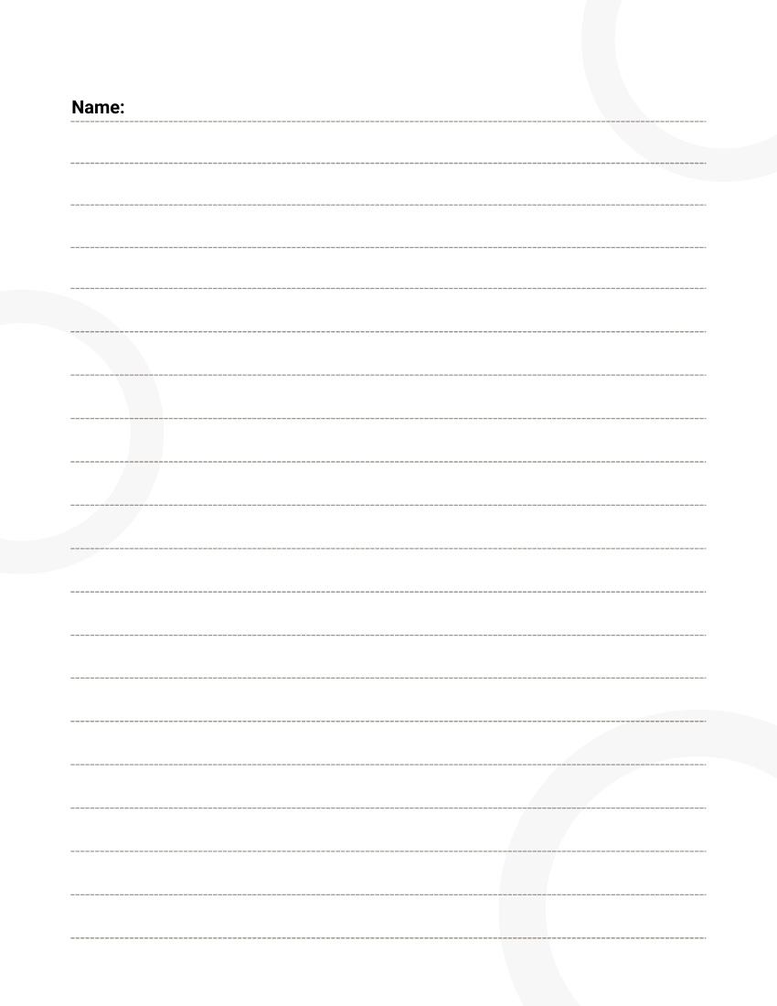 Free Dotted Lined Paper Template