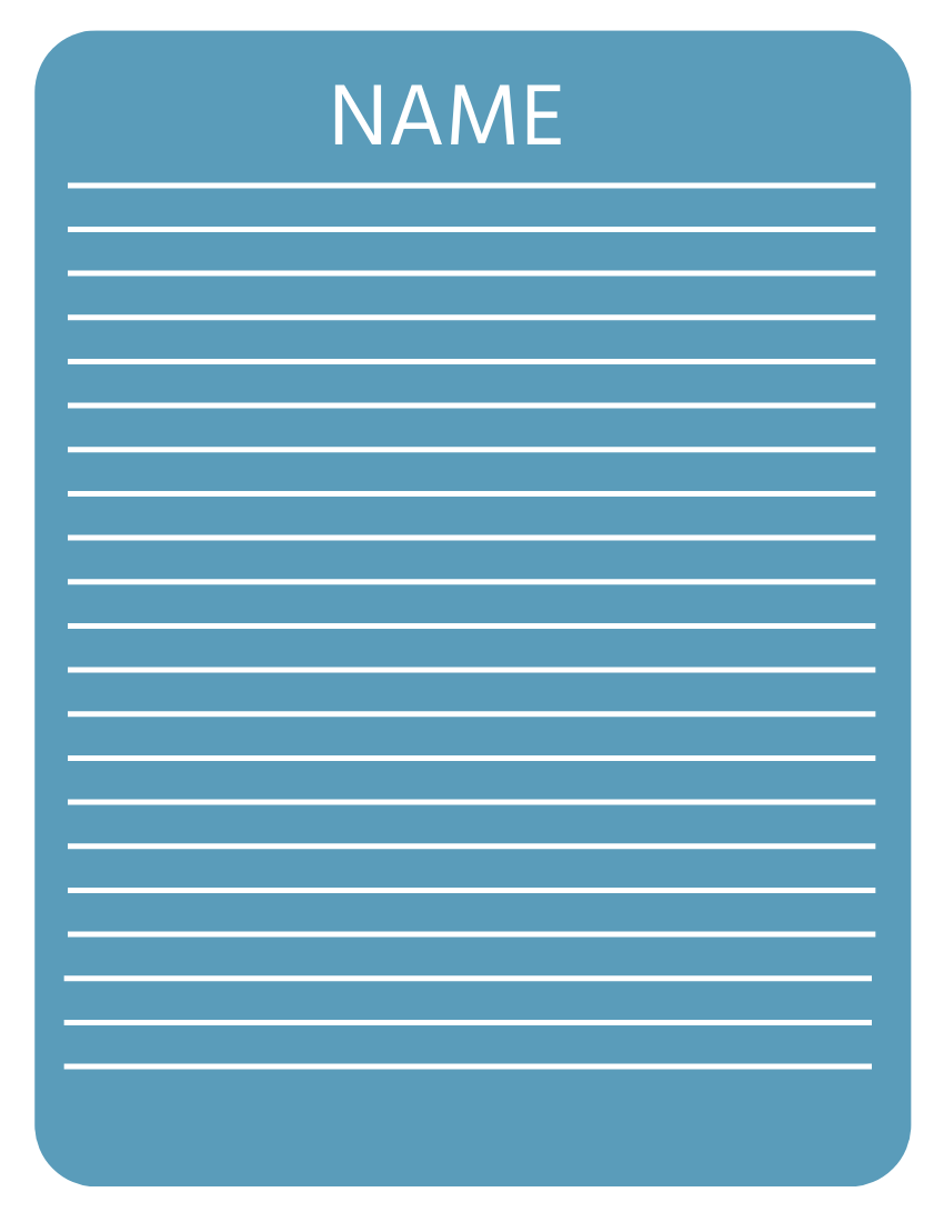 Free Blue Lined Paper Template