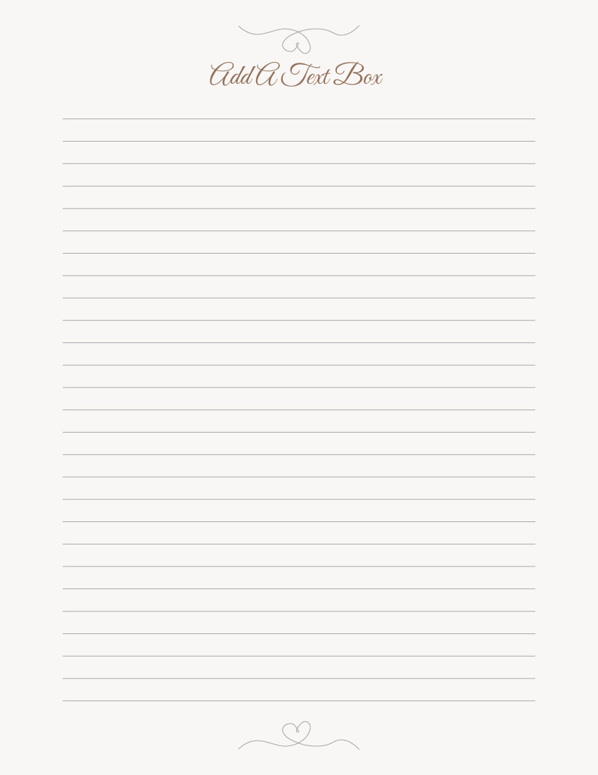 Free Leather Journal Lined Paper Template