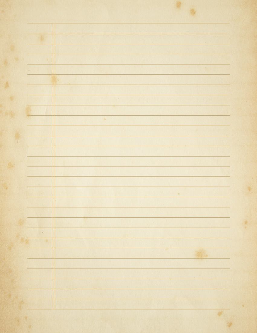 Free Old Lined Paper Template