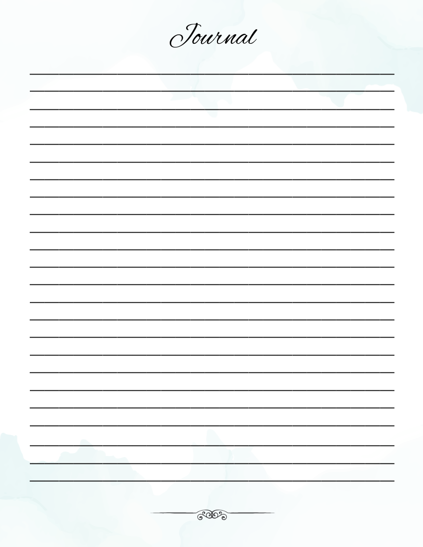 Free Single Lined Paper Template