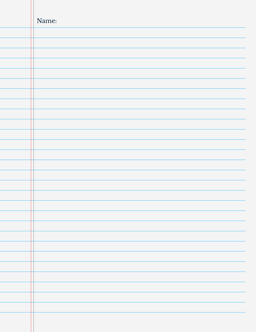 Free Primary Lined Paper Template