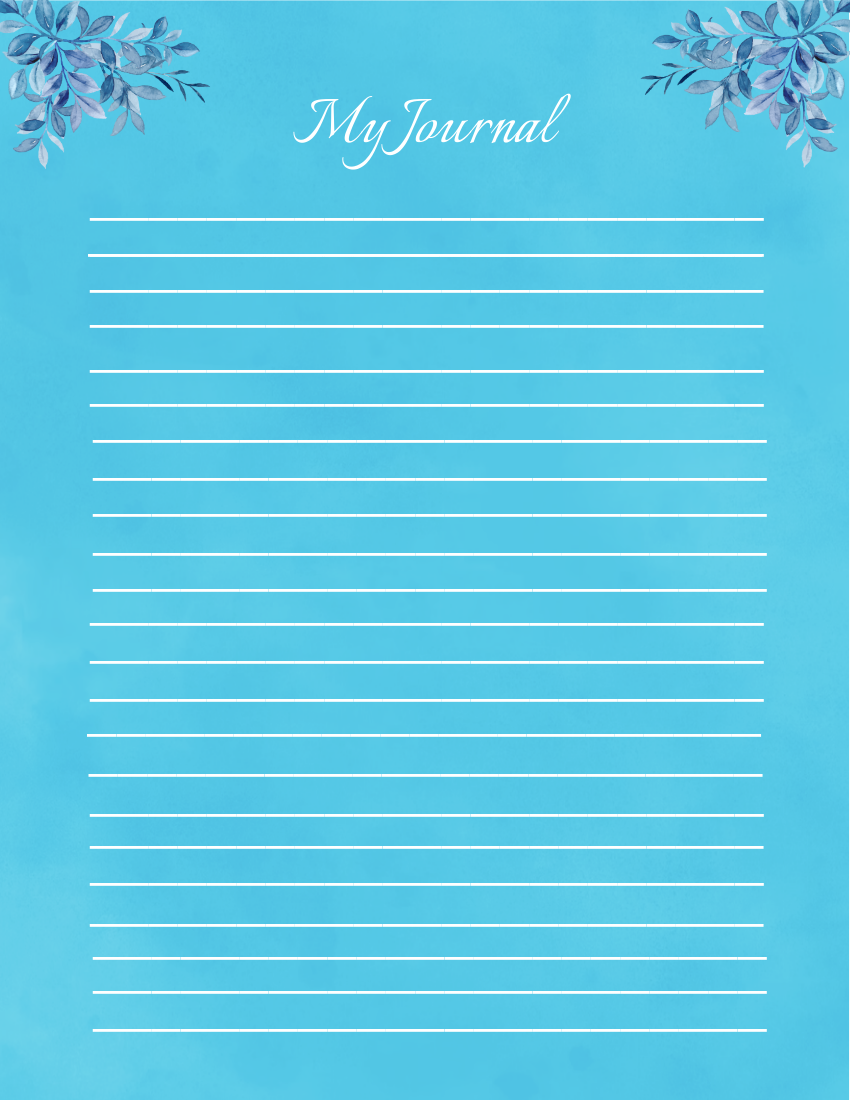 Free White Lined Paper Template