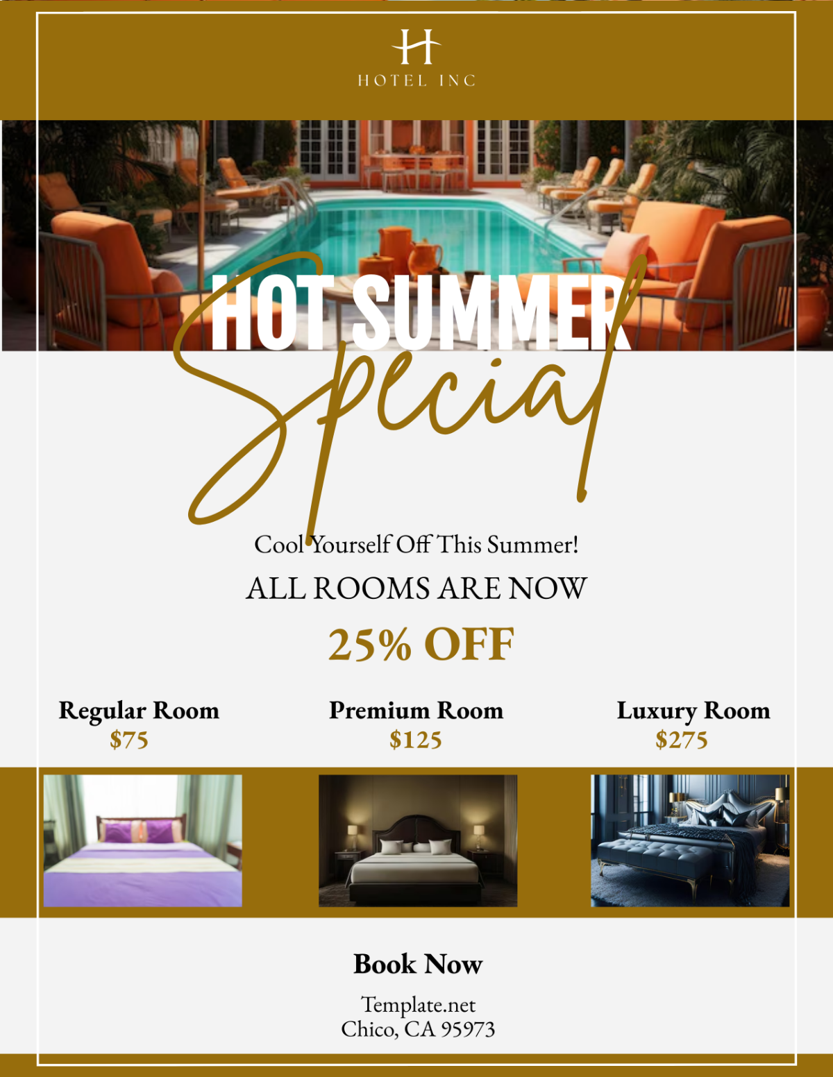 Free Hotel Advertising Flyer Template