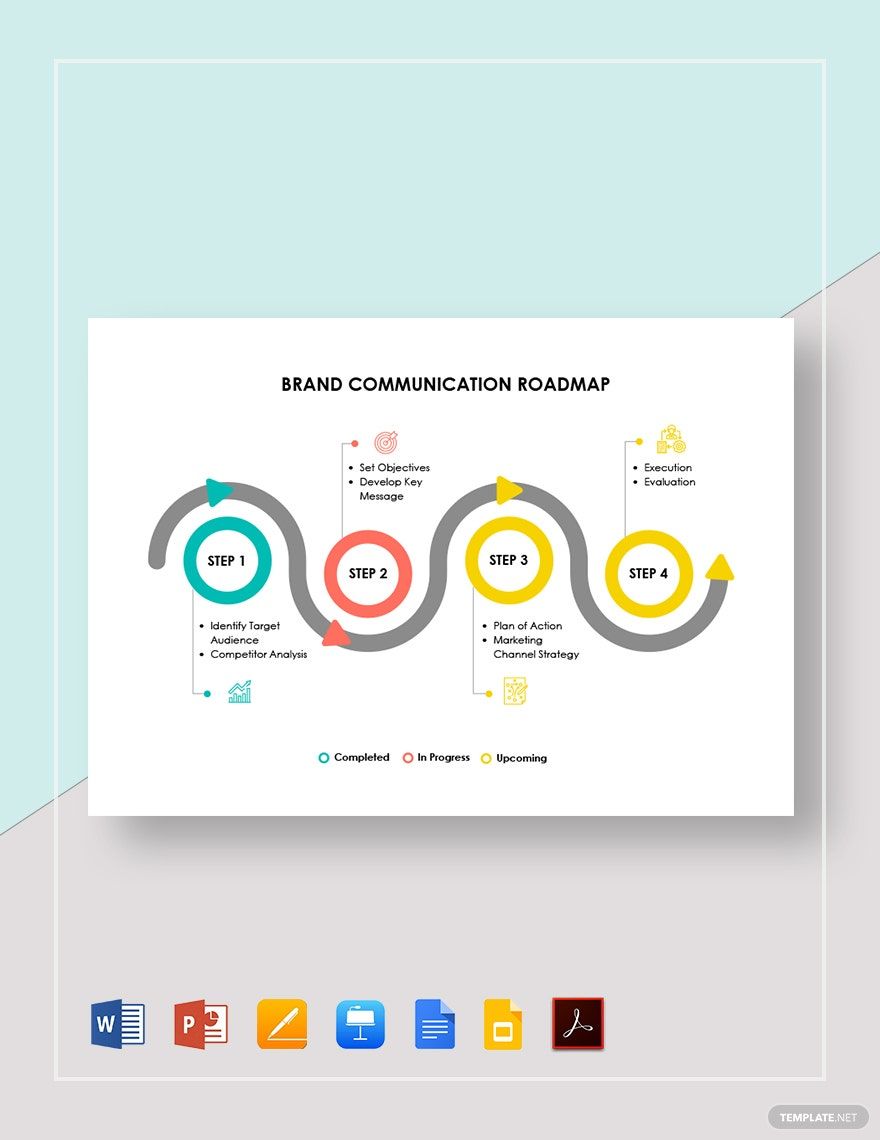 Brand Communication Roadmap Template in Google Docs, Google Slides, Word, PDF, Pages, PowerPoint, Apple Keynote - Download | Template.net