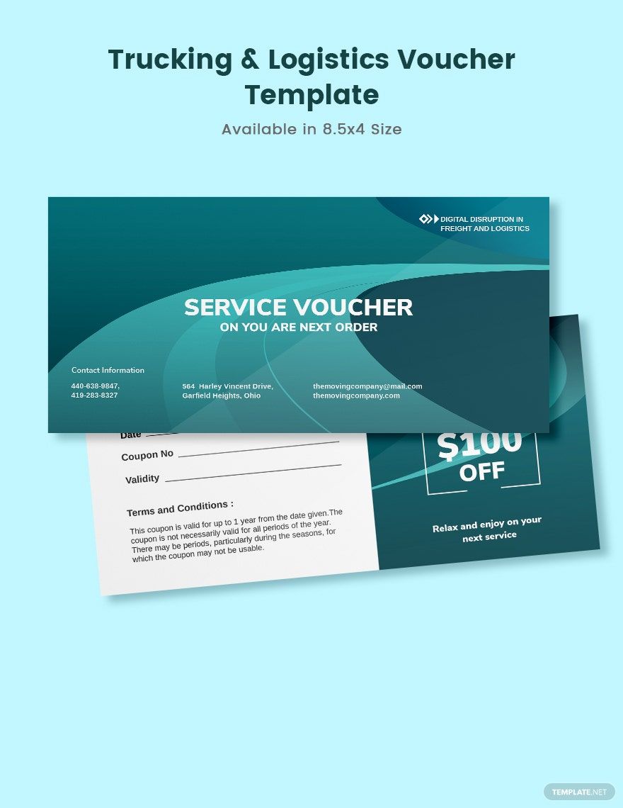 Trucking Logistics Voucher Template