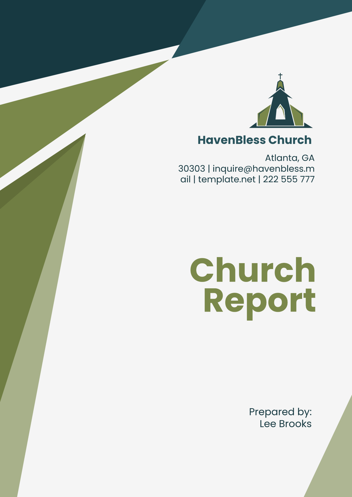 Church Report Template - Edit Online & Download