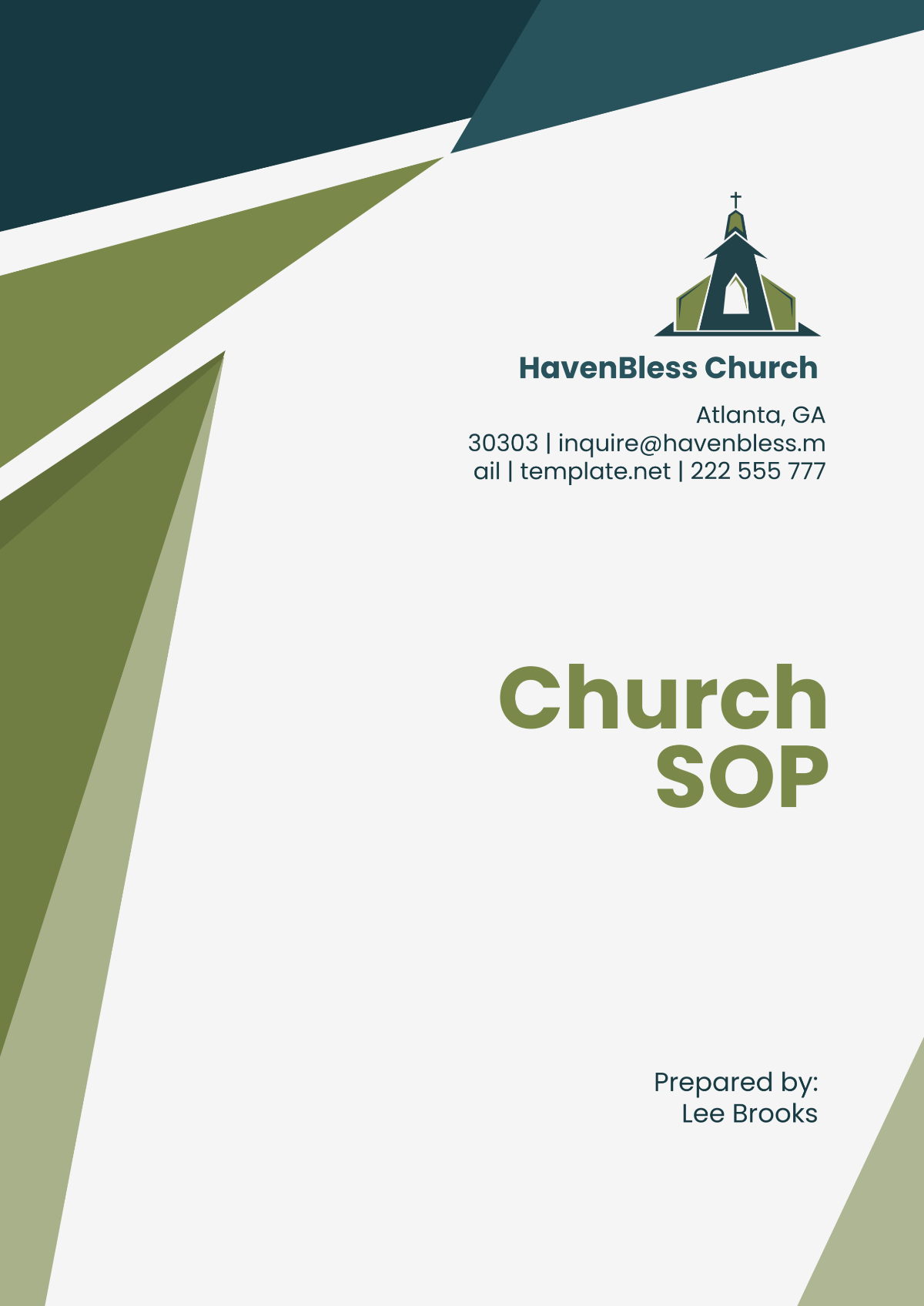 Church SOP Template - Edit Online & Download