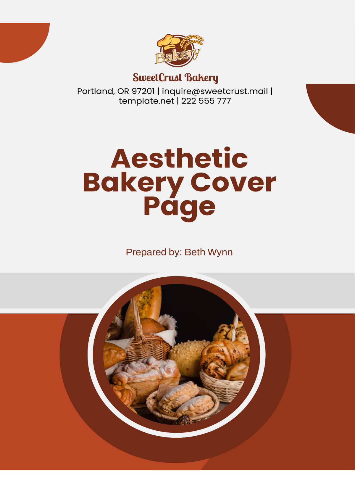 Free Bakery Manual Template to Edit Online