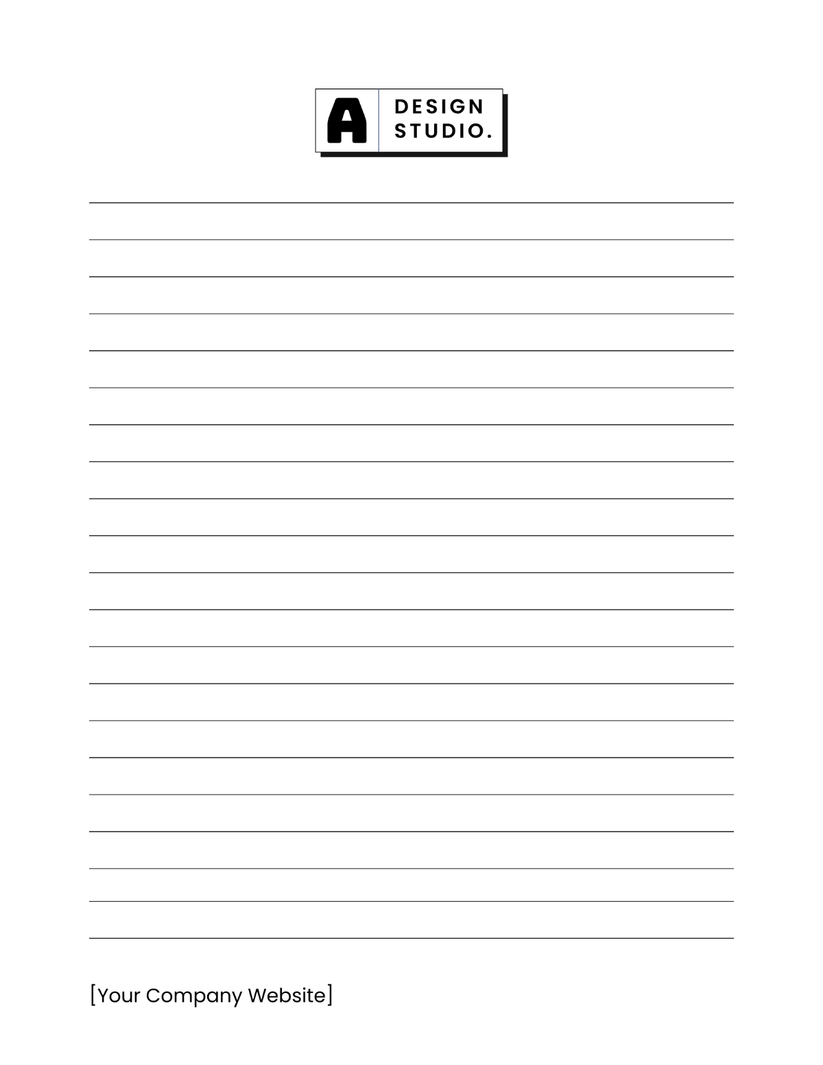 Free Business Lined Paper Template