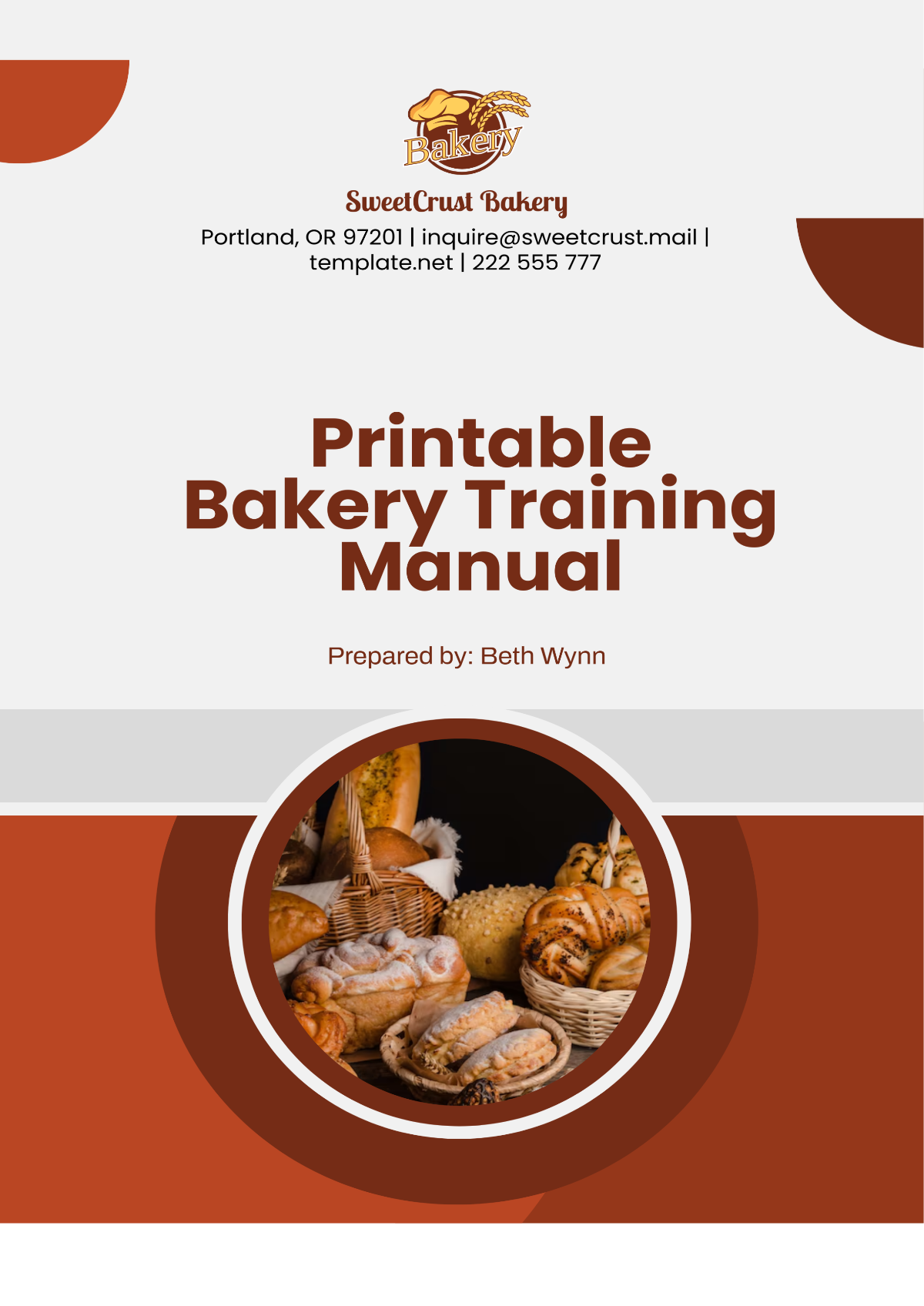 Free Printable Bakery Training Manual Template to Edit Online