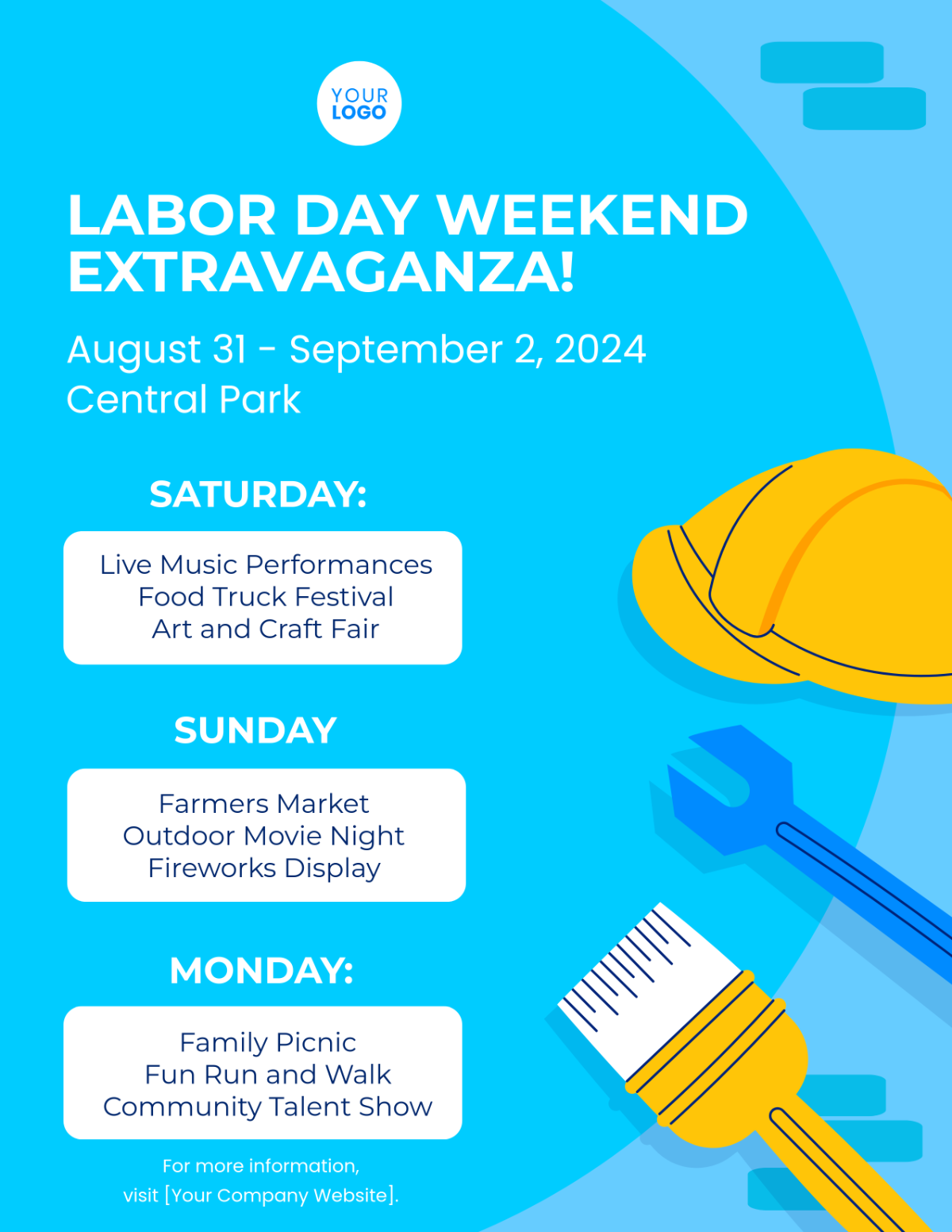 Free Labor Day Weekend Flyer Template