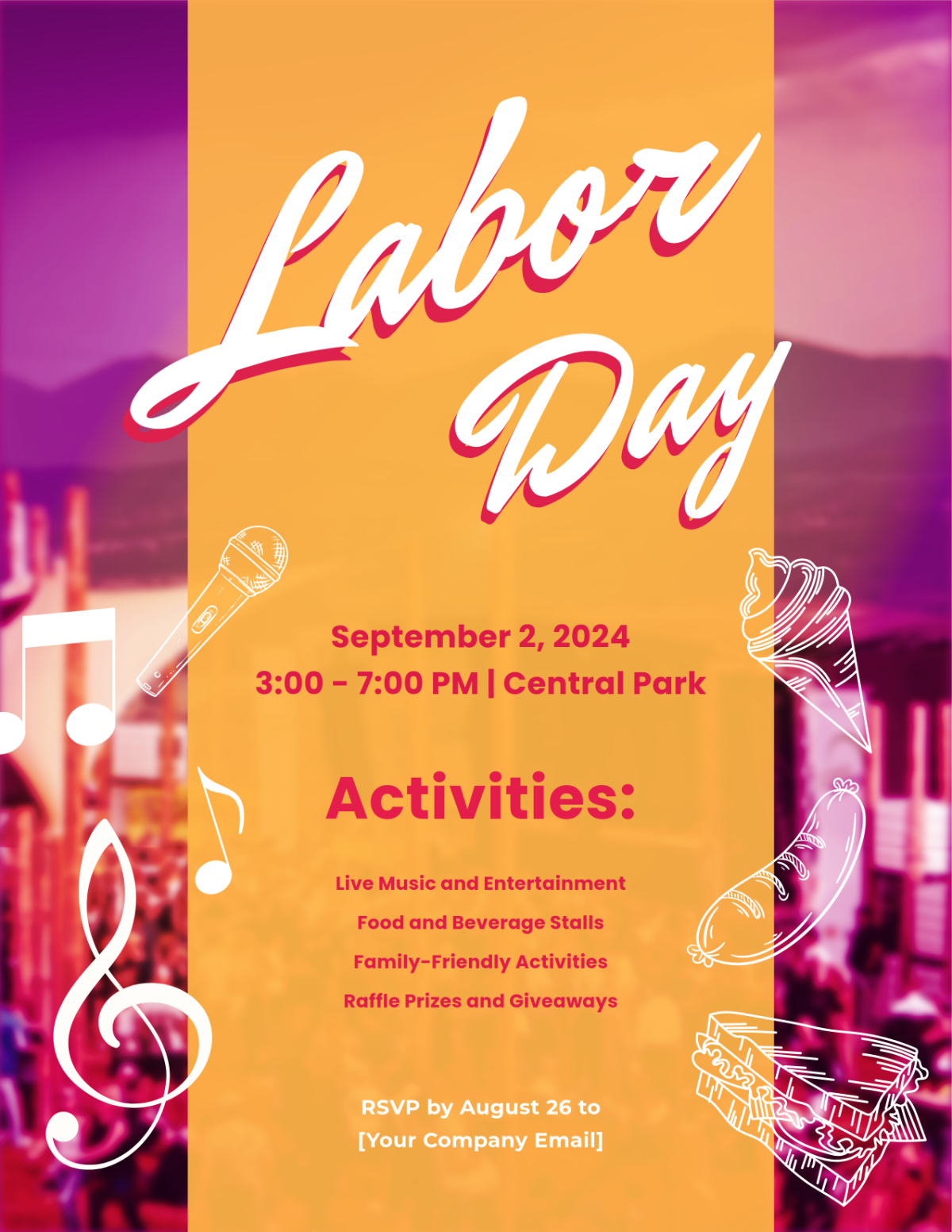 Free Labor Day Holiday Flyer Template