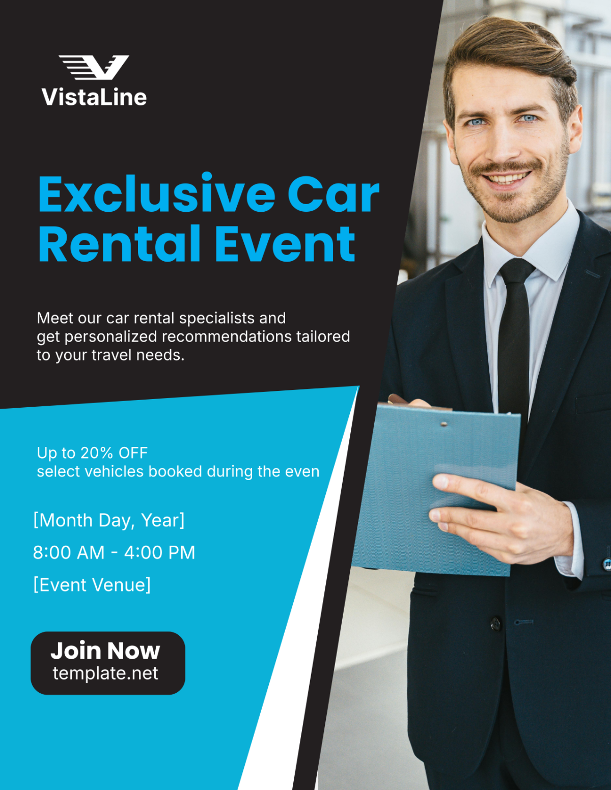 Free Car Rental Event Promotion Flyer Template